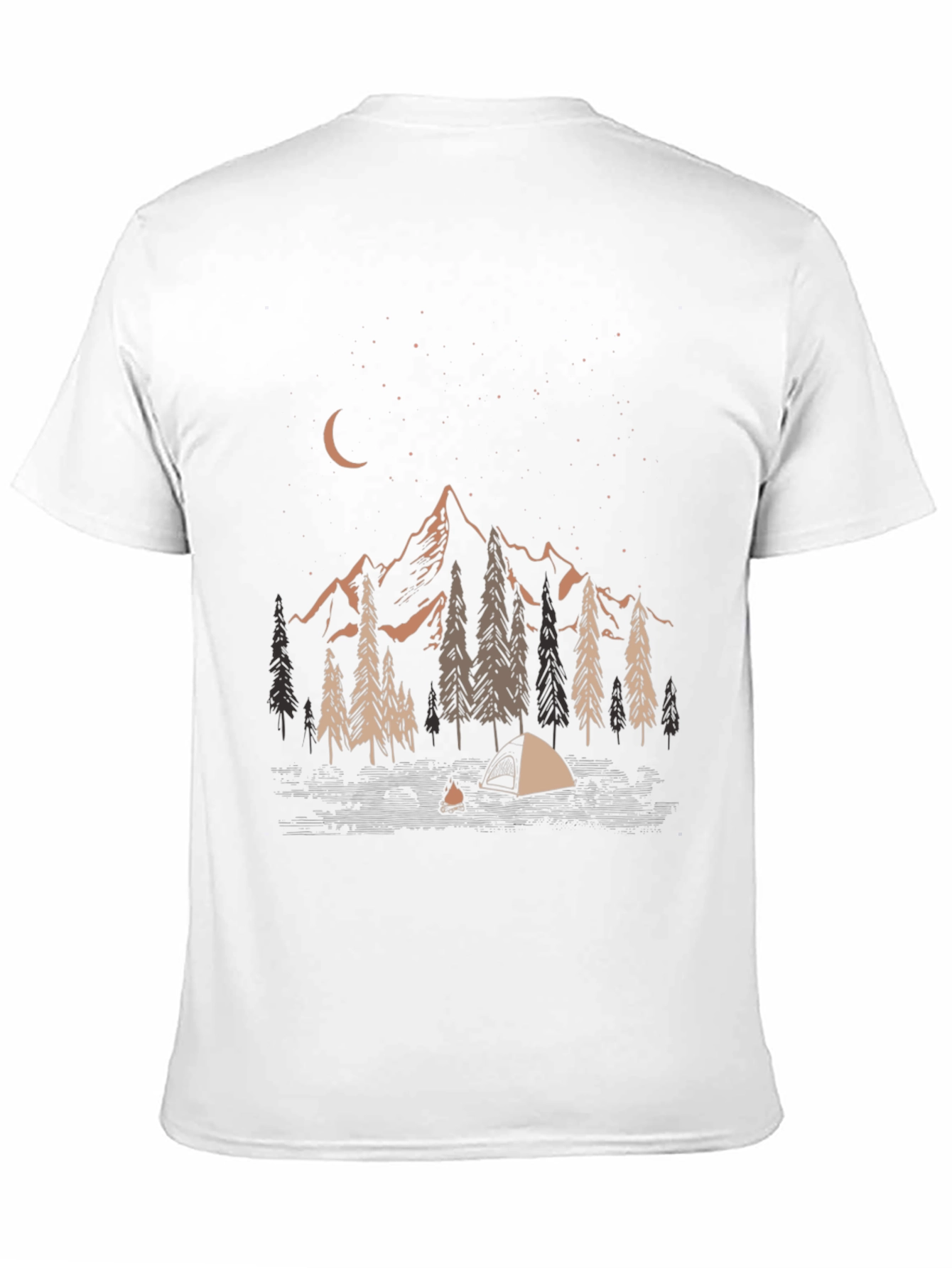 Night Camping Graphic Tee - Adventure Ready