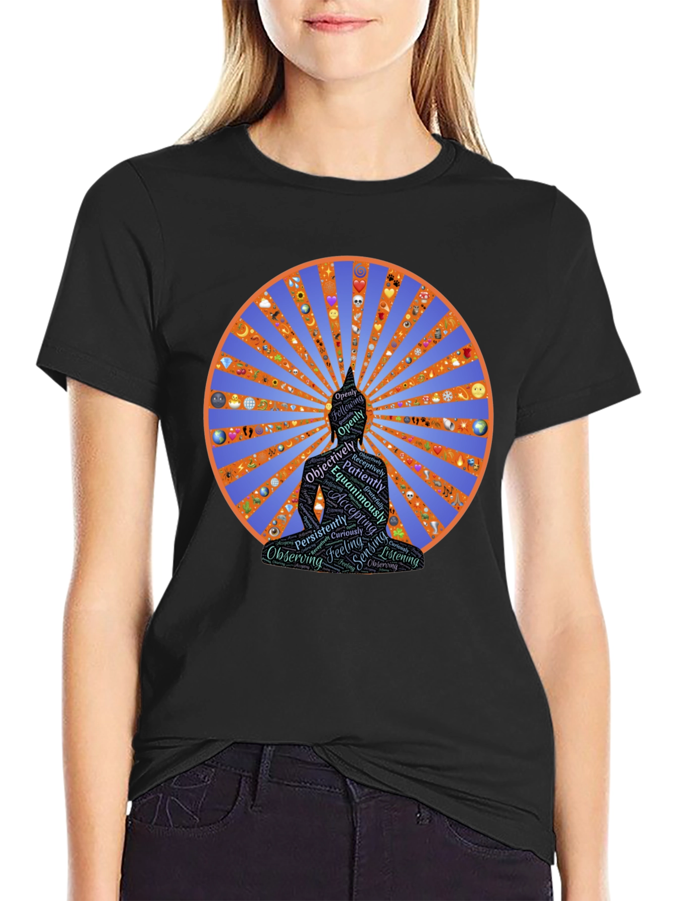 Meditative Buddha T-Shirt - Spiritual Design