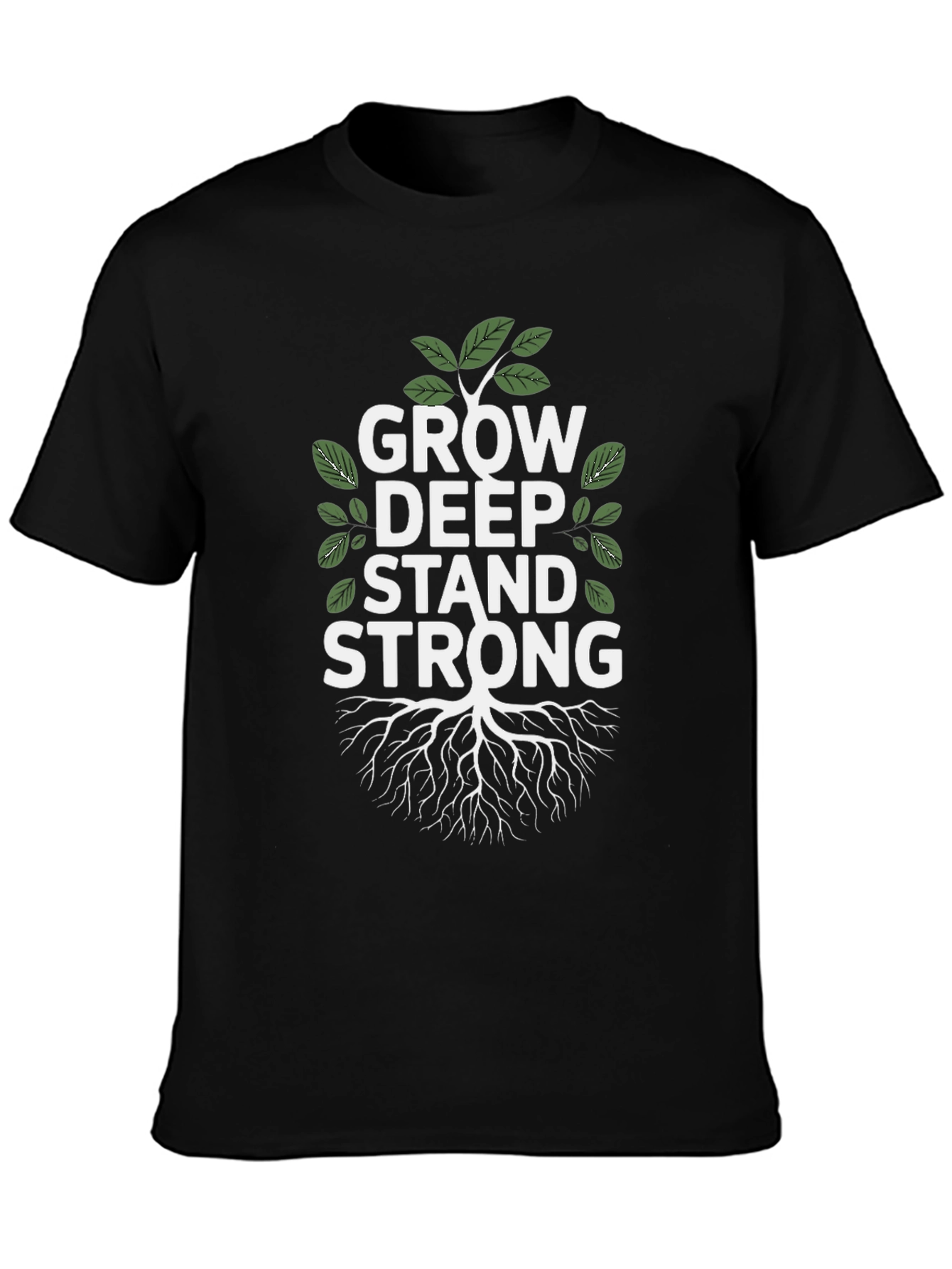 Grow Deep Stand Strong Tree Graphic Tee