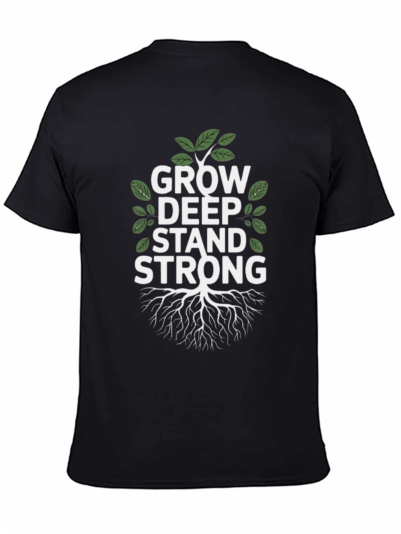 Grow Deep Stand Strong Tree Graphic Tee