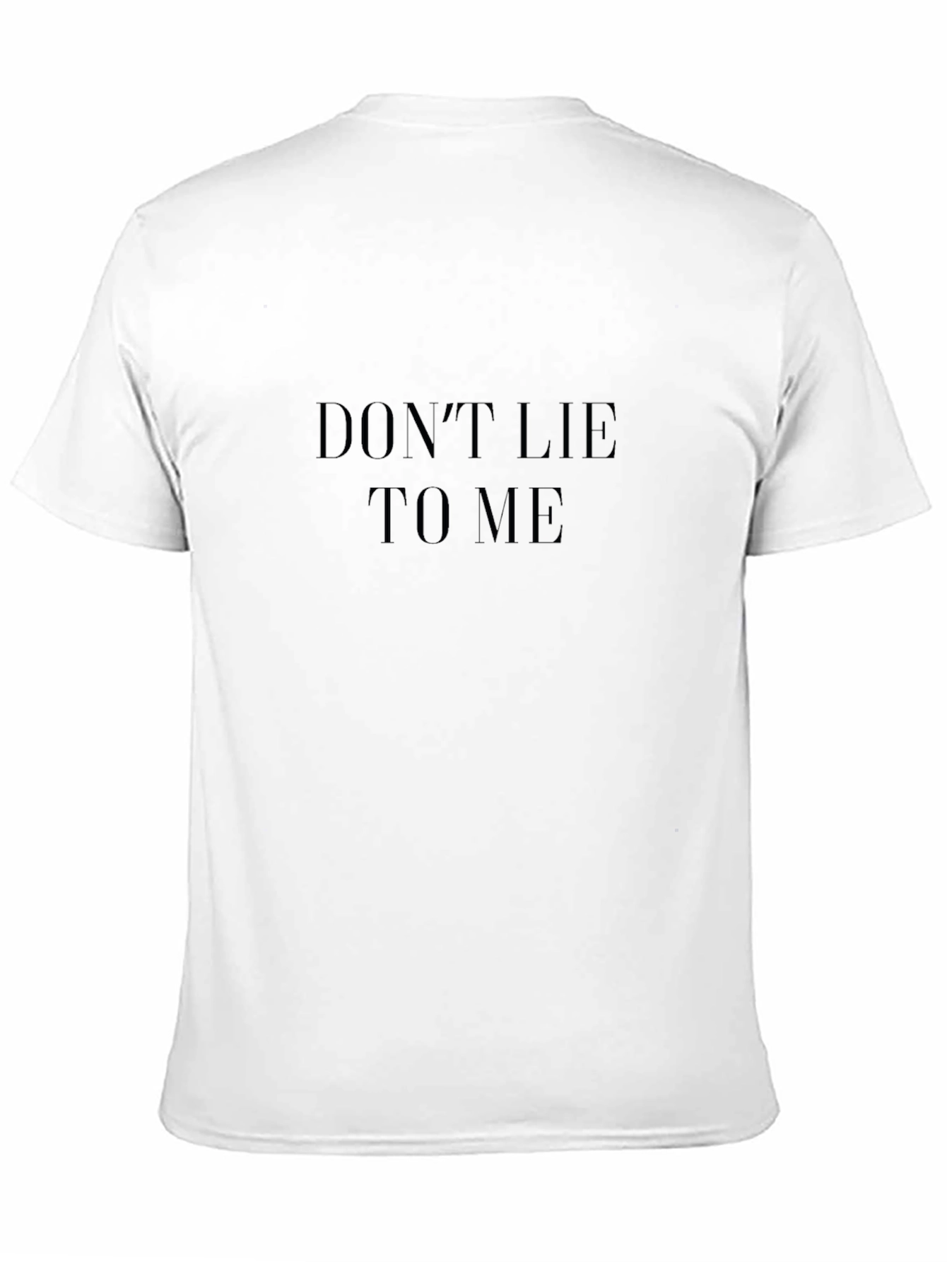 Dont Lie To Me Black Tee