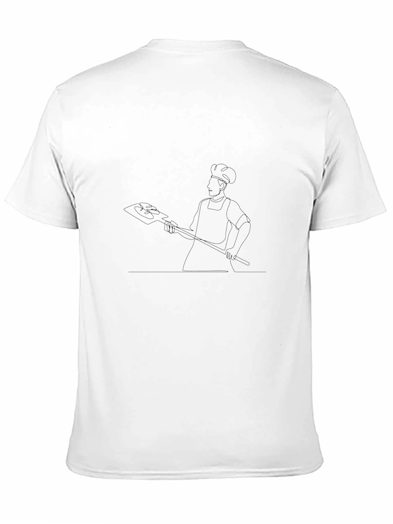 Baker T-Shirt - Line Art Design
