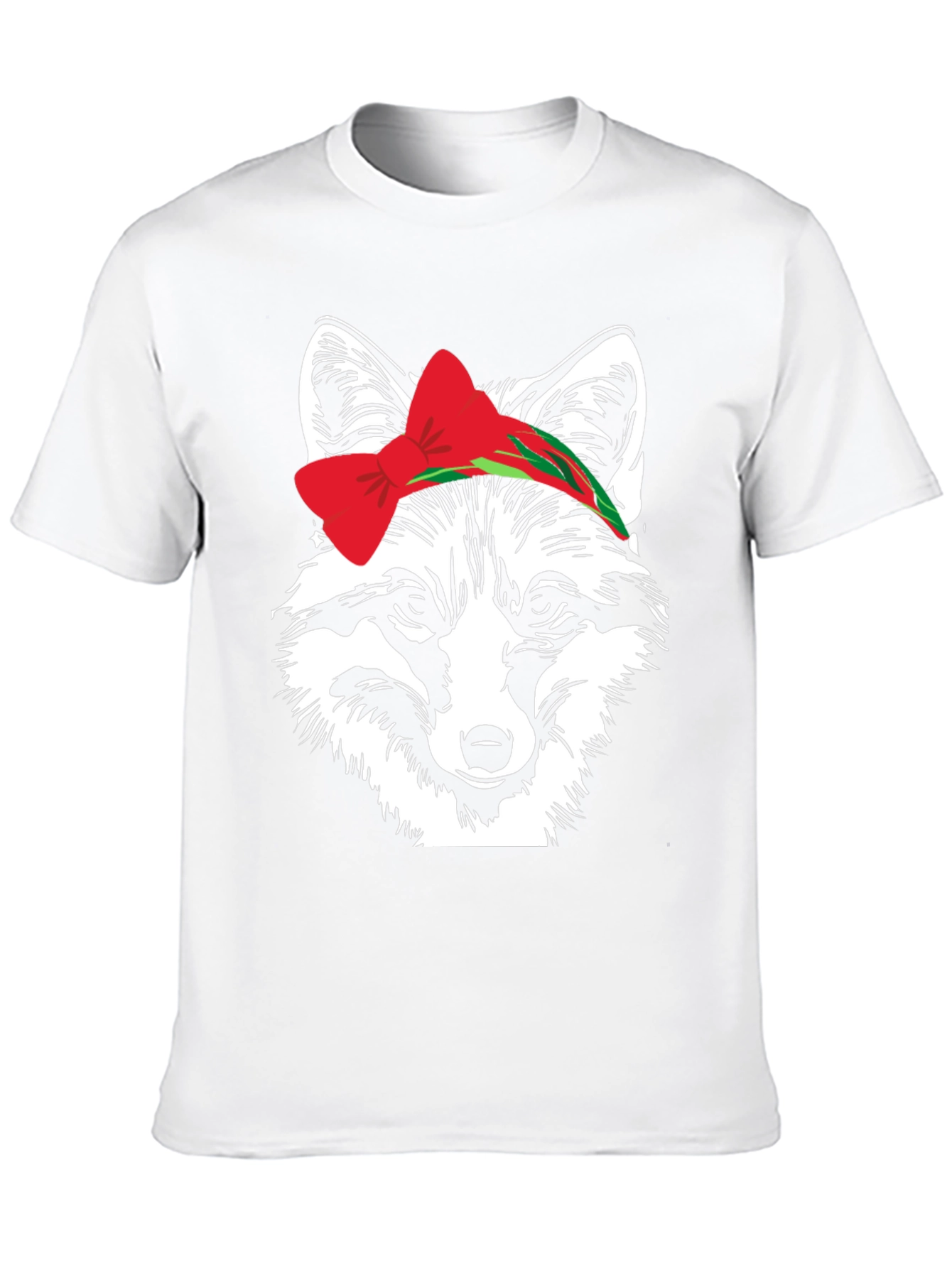 Fox Head T-Shirt with Bow