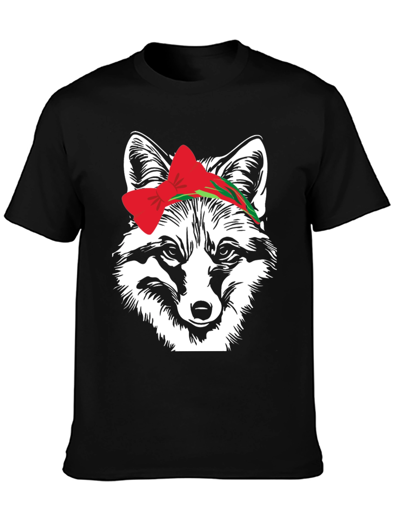 Fox Head T-Shirt with Bow