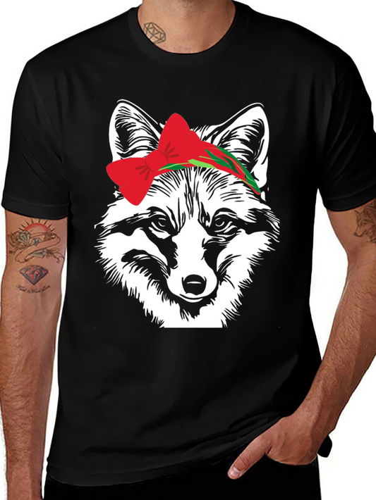 Fox Head T-Shirt with Bow