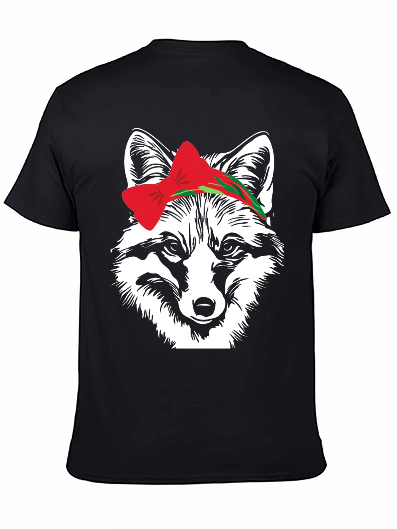 Fox Head T-Shirt with Bow