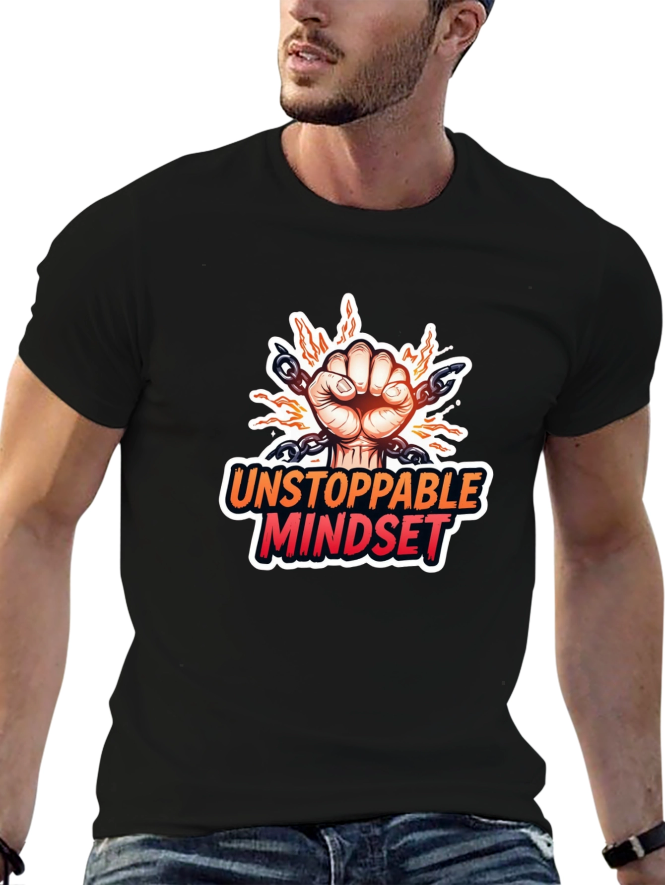 Unstoppable Mindset Graphic T-Shirt