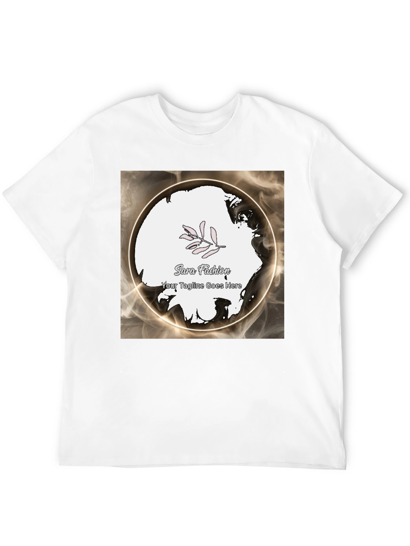 Modern Black Graphic Tee - Sara Fashion