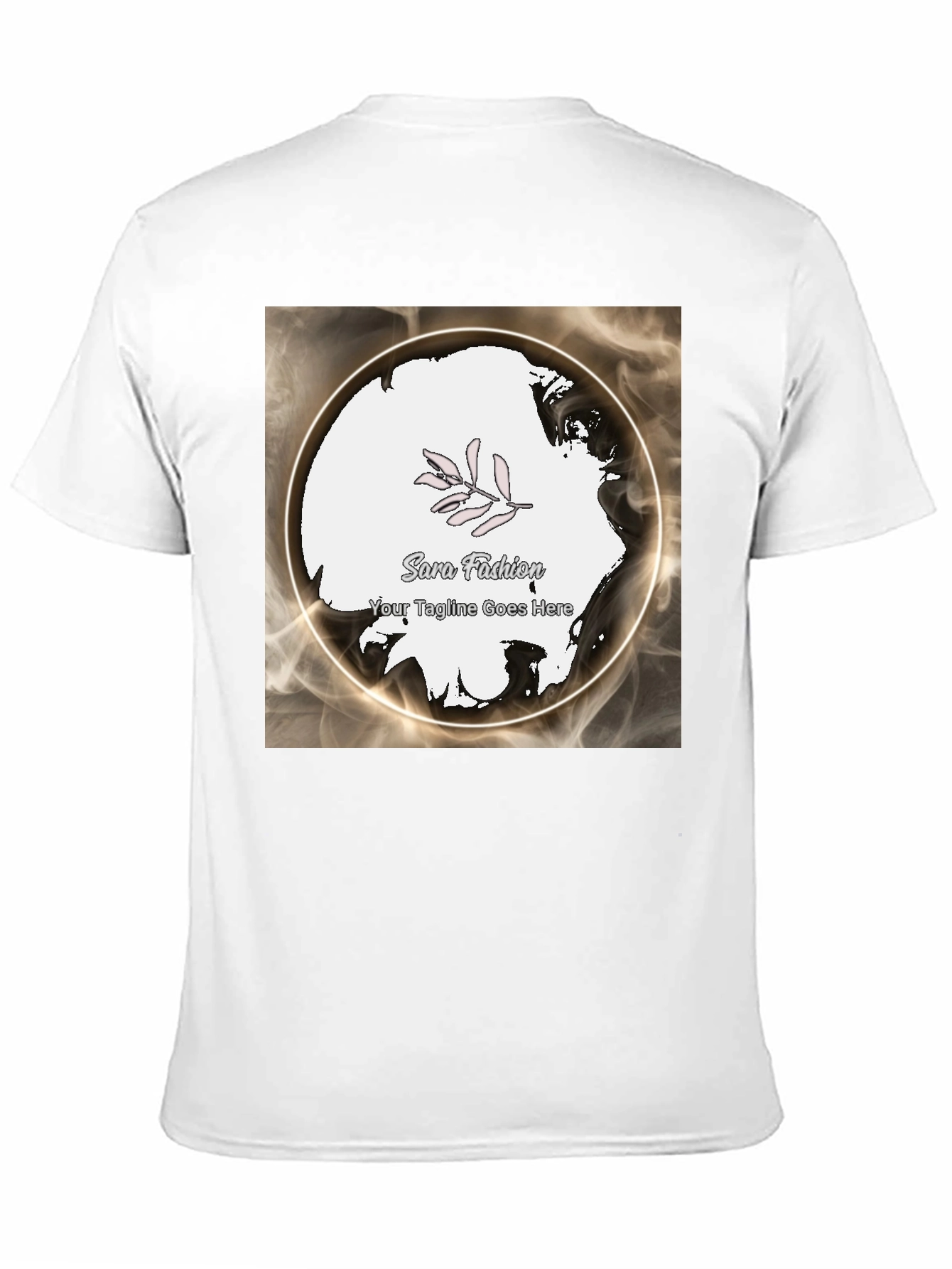 Modern Black Graphic Tee - Sara Fashion