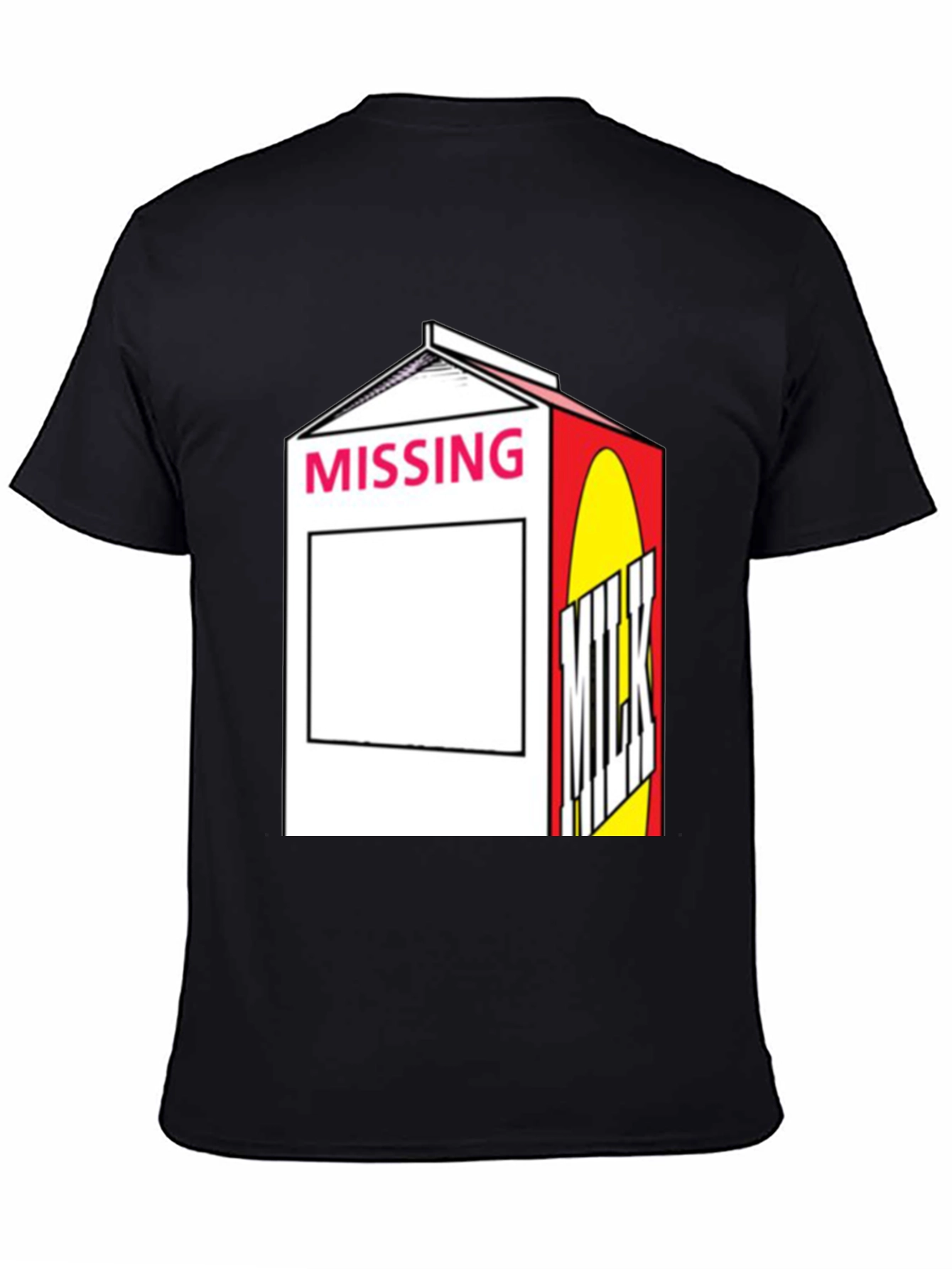 Missing Milk Carton Graphic T-Shirt
