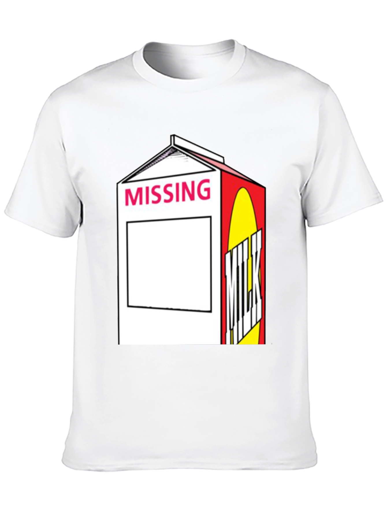 Missing Milk Carton Graphic T-Shirt