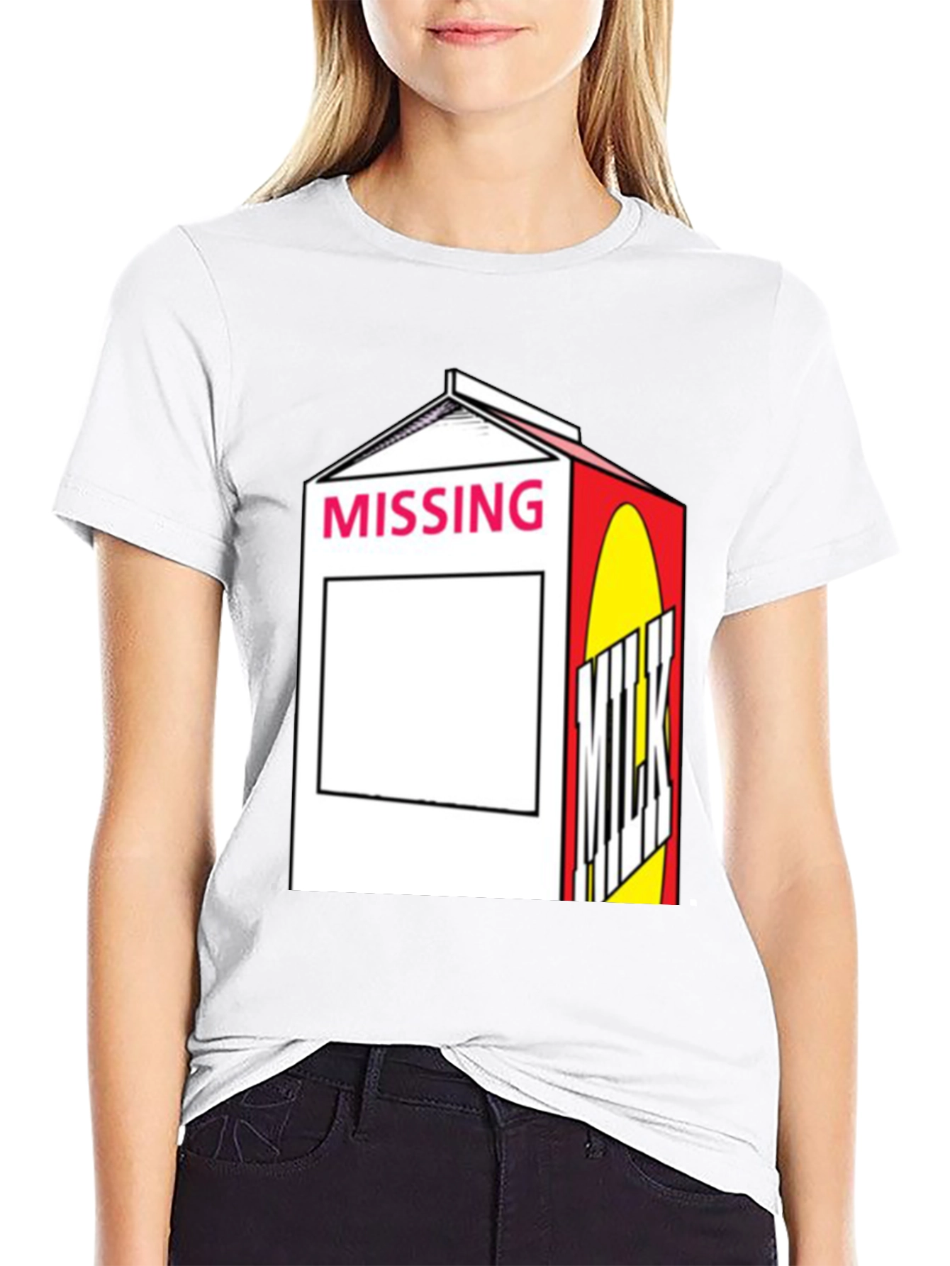 Missing Milk Carton Graphic T-Shirt