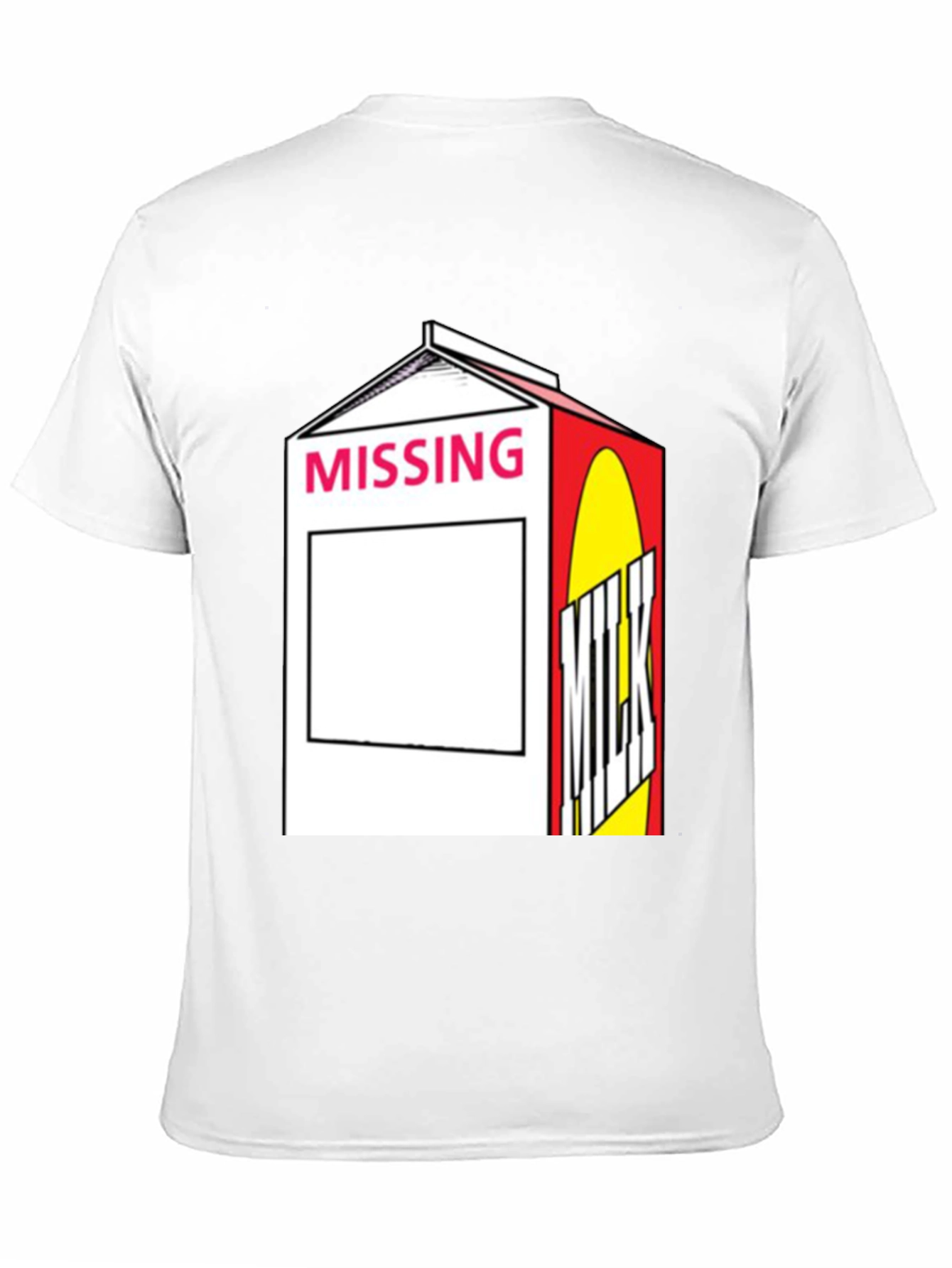Missing Milk Carton Graphic T-Shirt