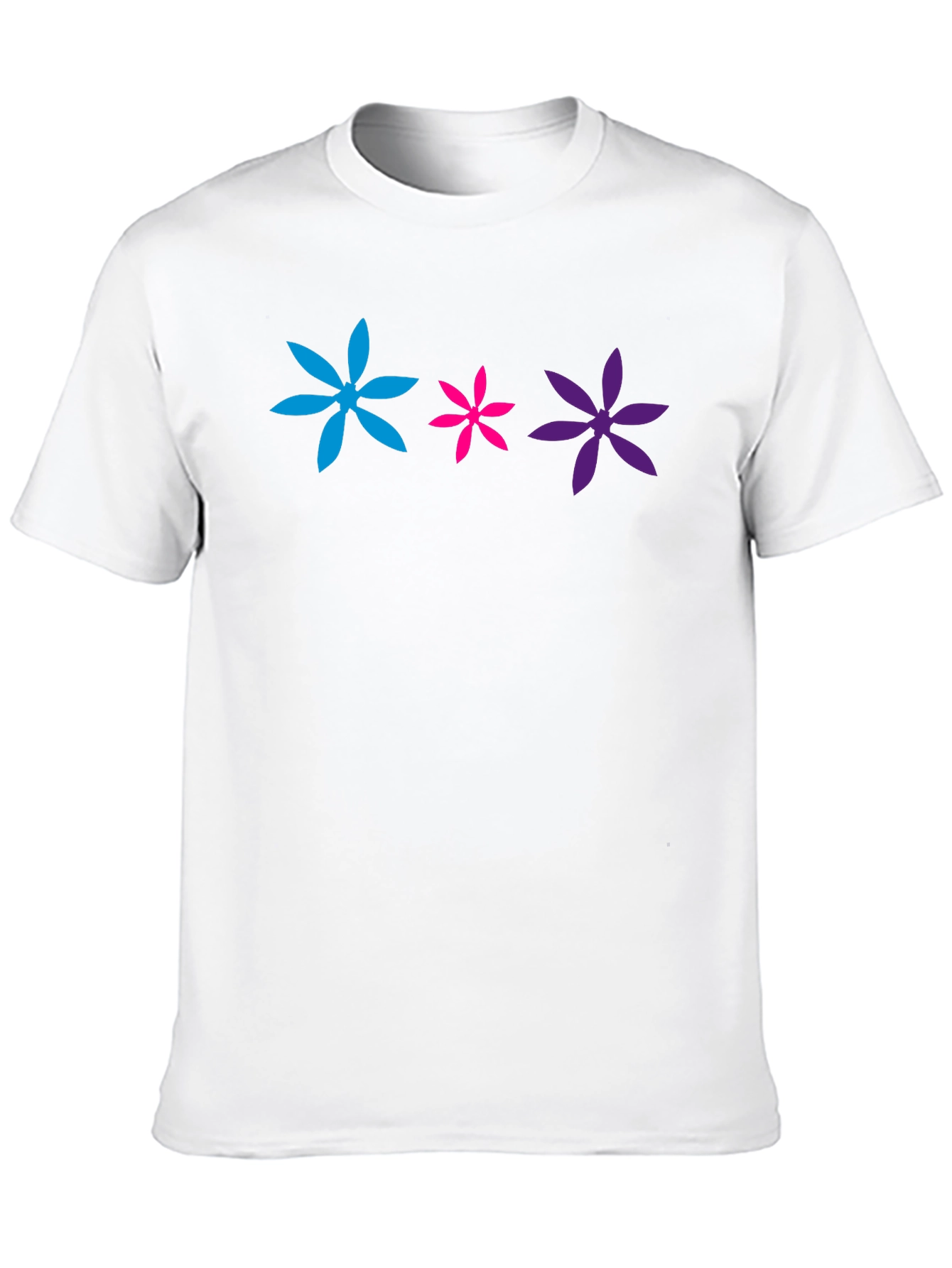 Floral Trio Black T-Shirt