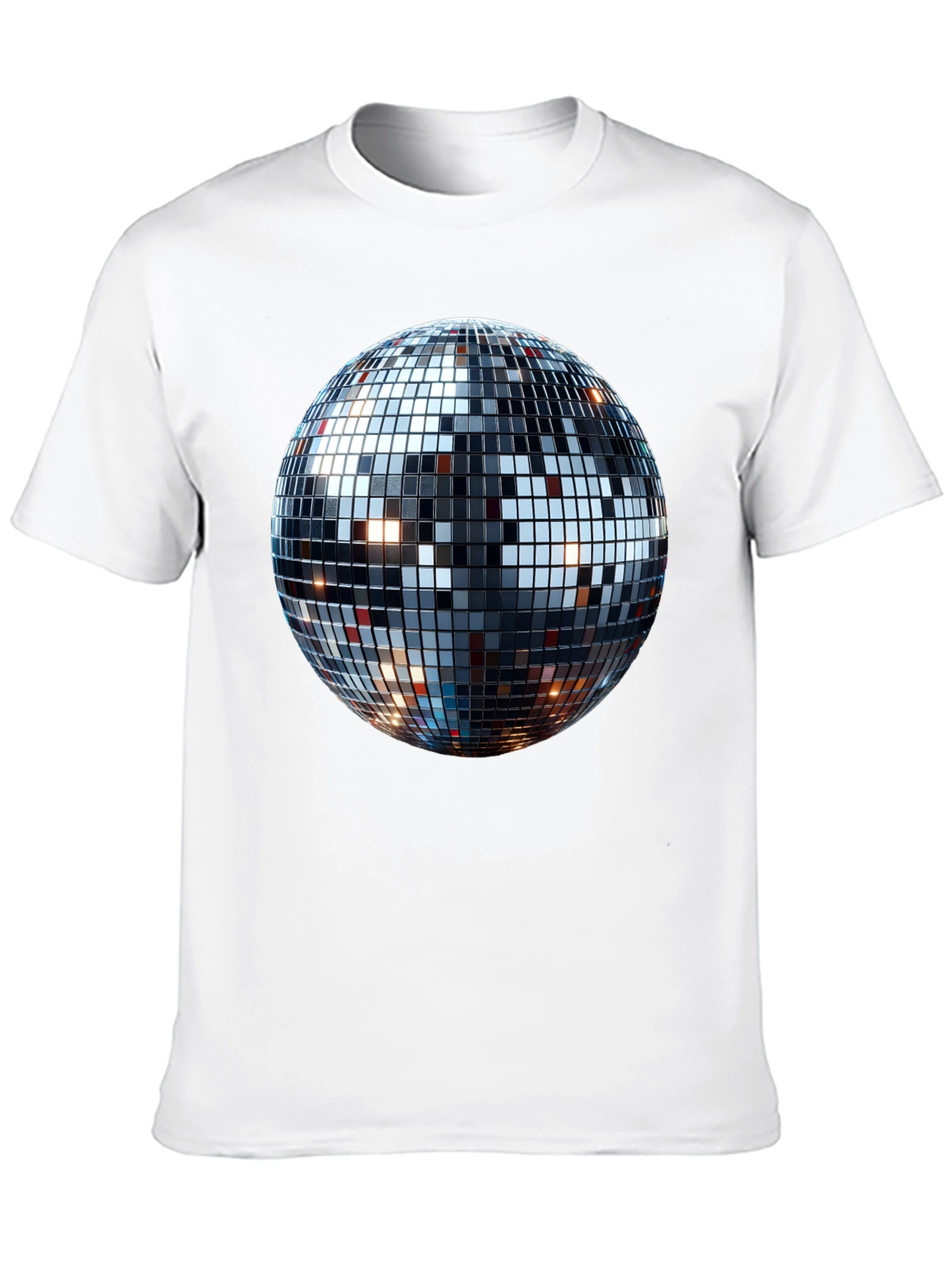 Disco Ball Graphic Tee - Mens Black T-Shirt