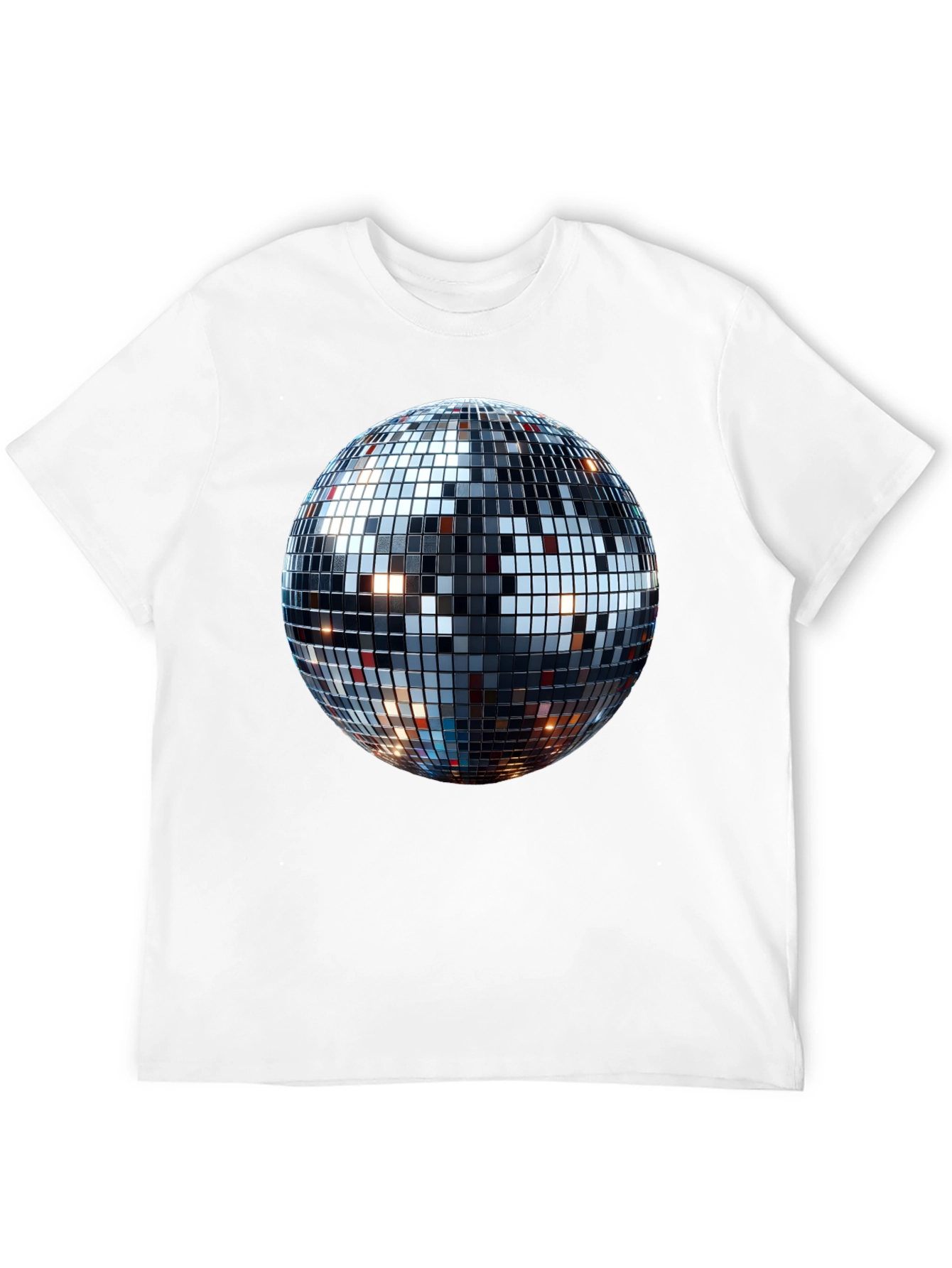 Disco Ball Graphic Tee - Mens Black T-Shirt