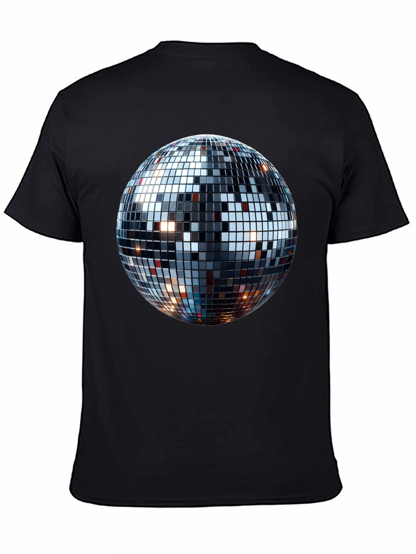 Disco Ball Graphic Tee - Mens Black T-Shirt