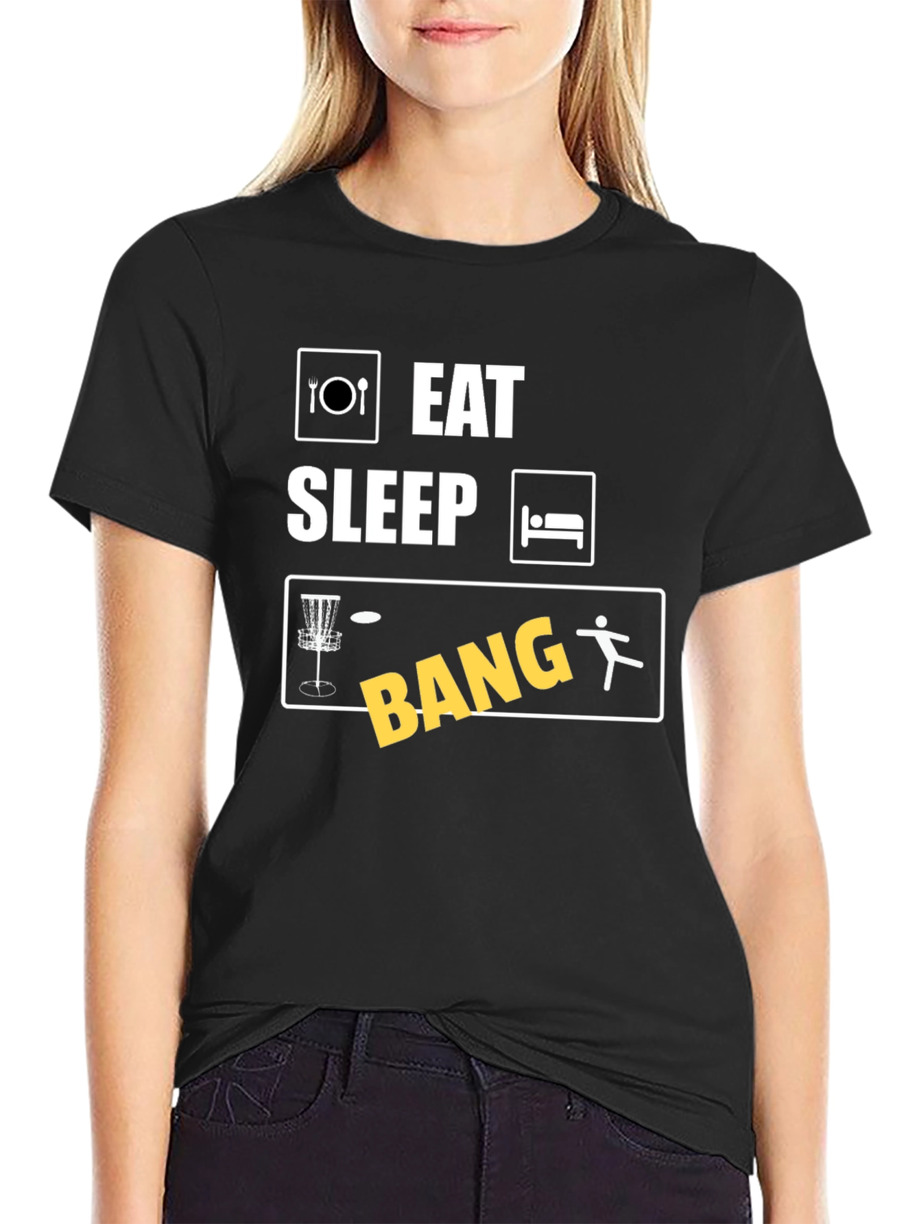 Eat Sleep Disc Golf Bang T-Shirt
