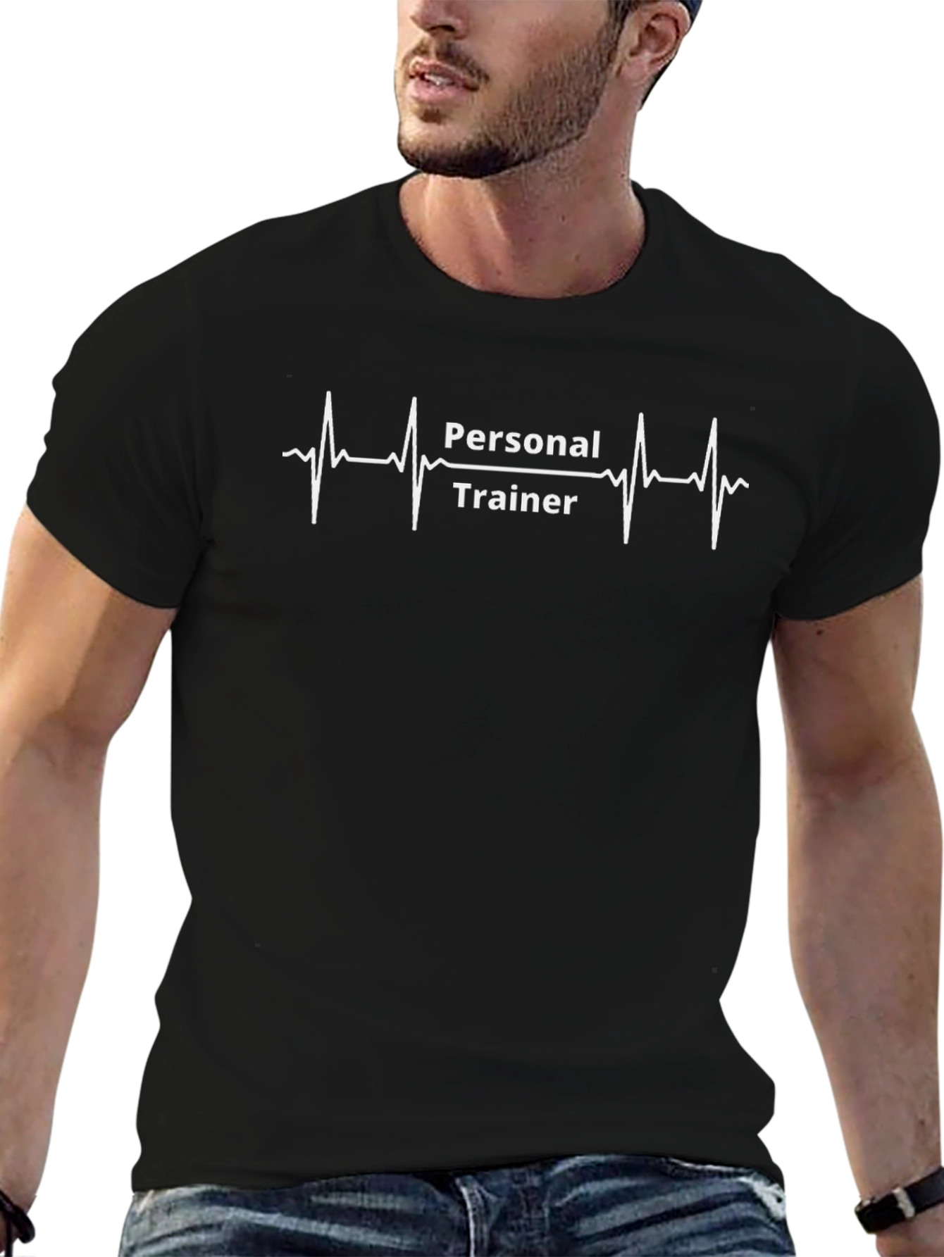 Personal Trainer Heartbeat Graphic Tee