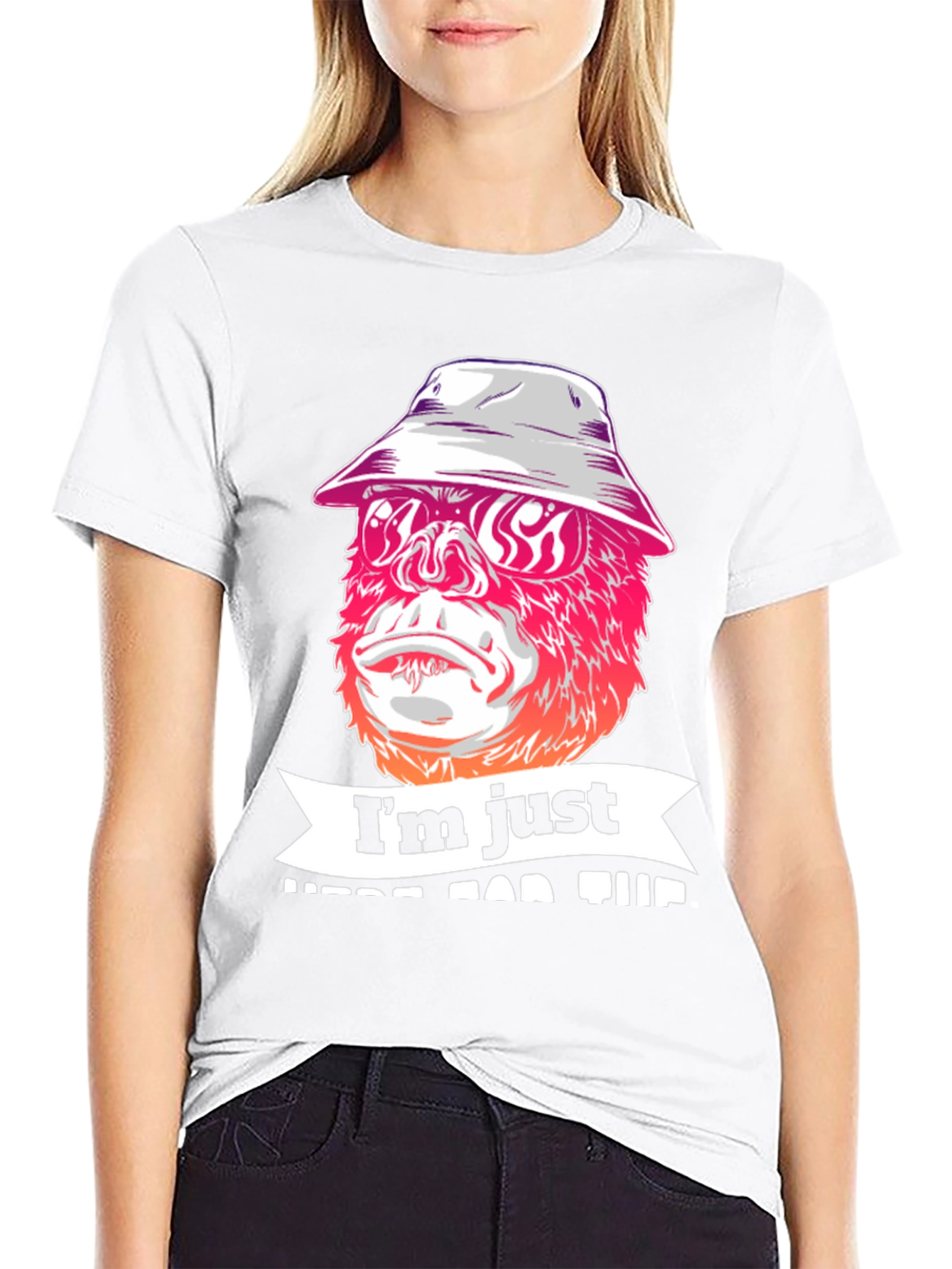 Im Just Here For The Vibes Graphic T-Shirt