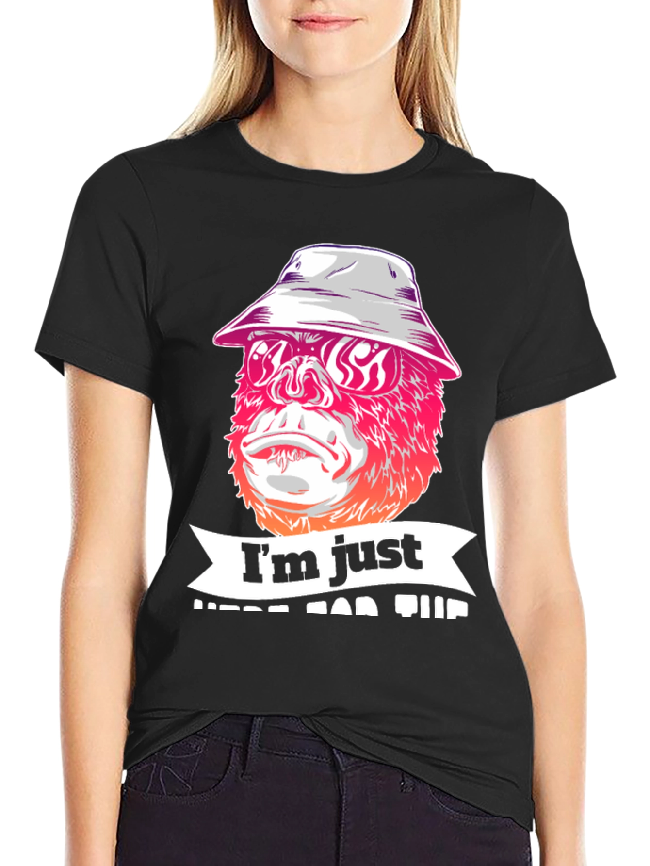 Im Just Here For The Vibes Graphic T-Shirt