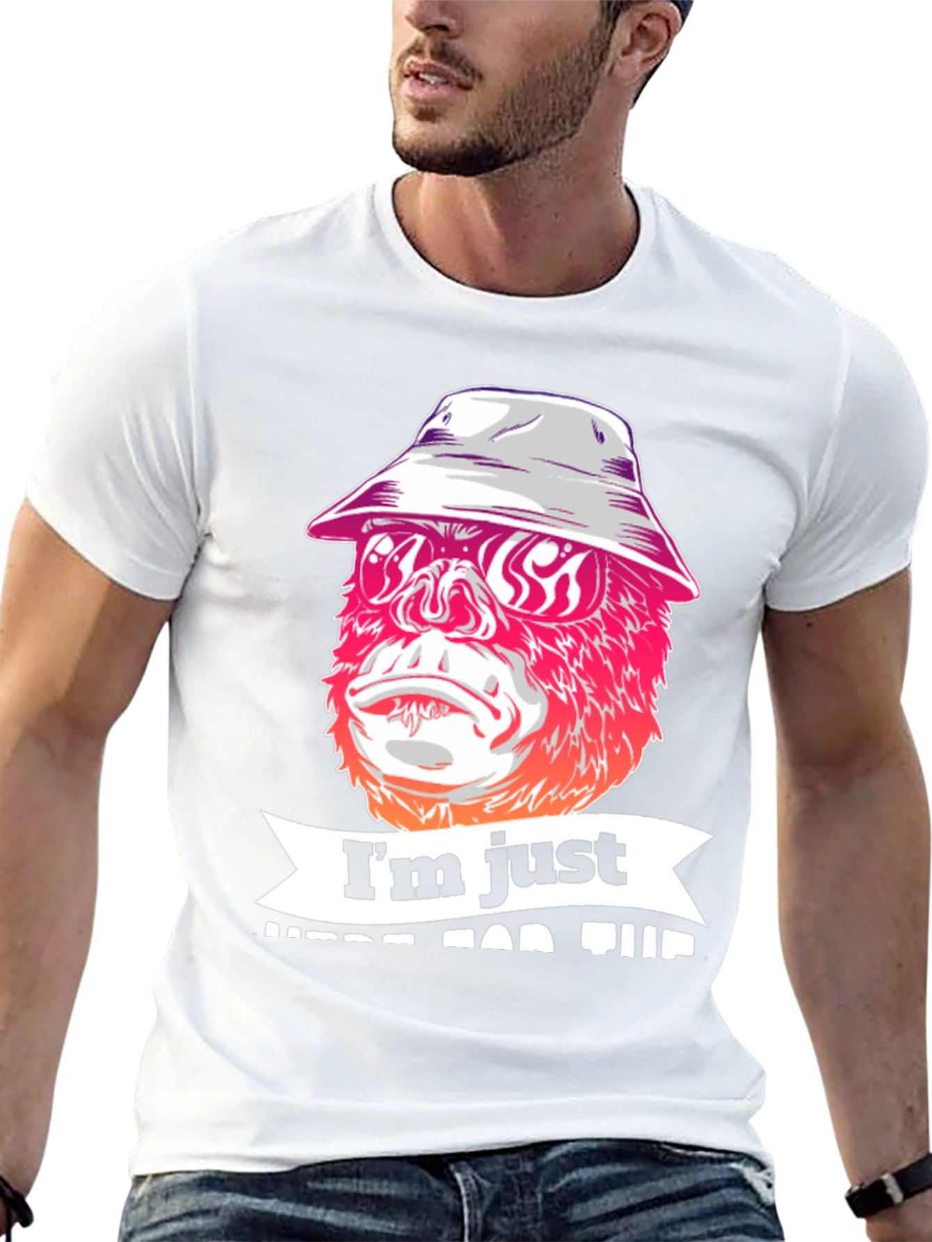 Im Just Here For The Vibes Graphic T-Shirt