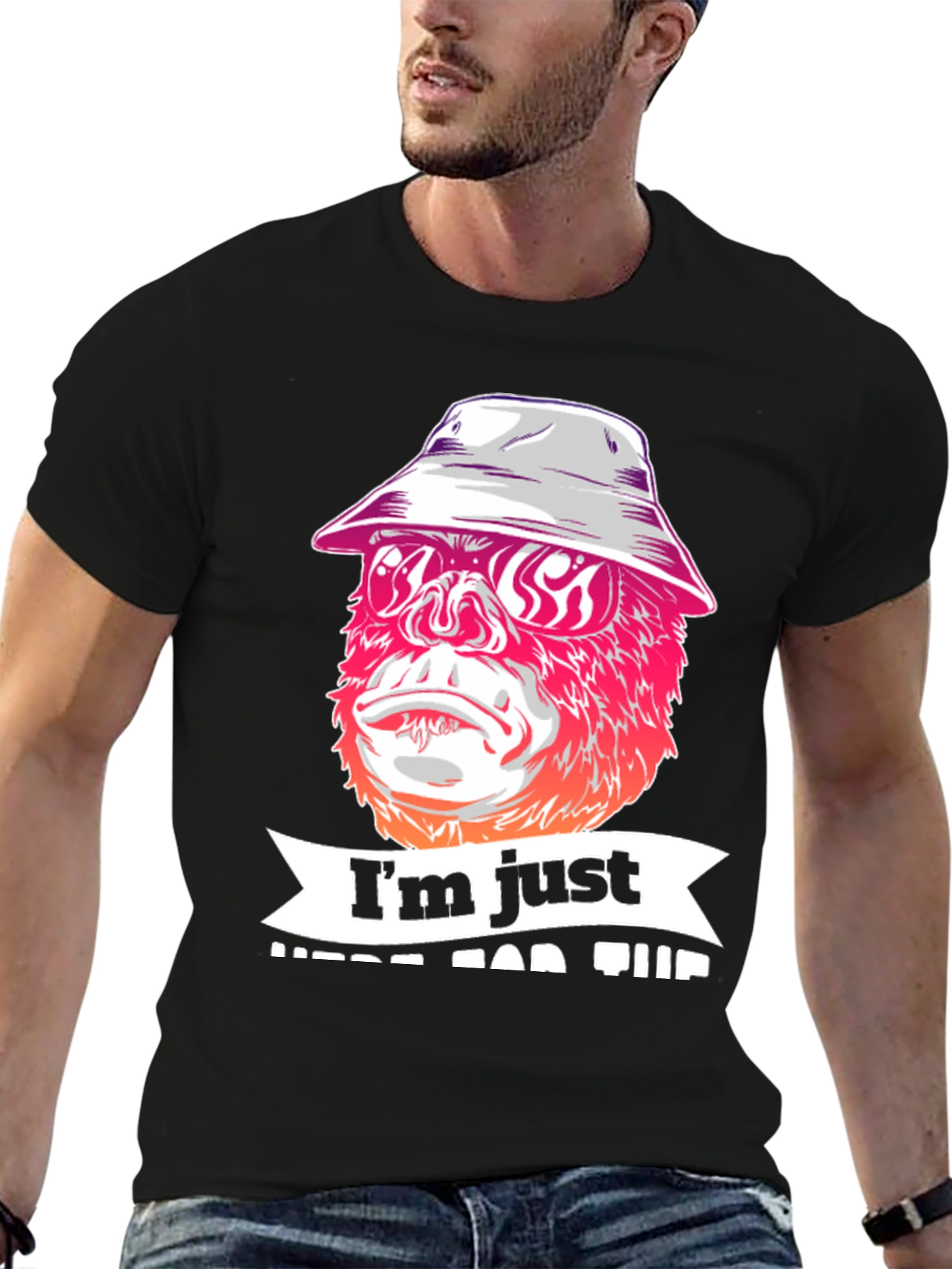 Im Just Here For The Vibes Graphic T-Shirt