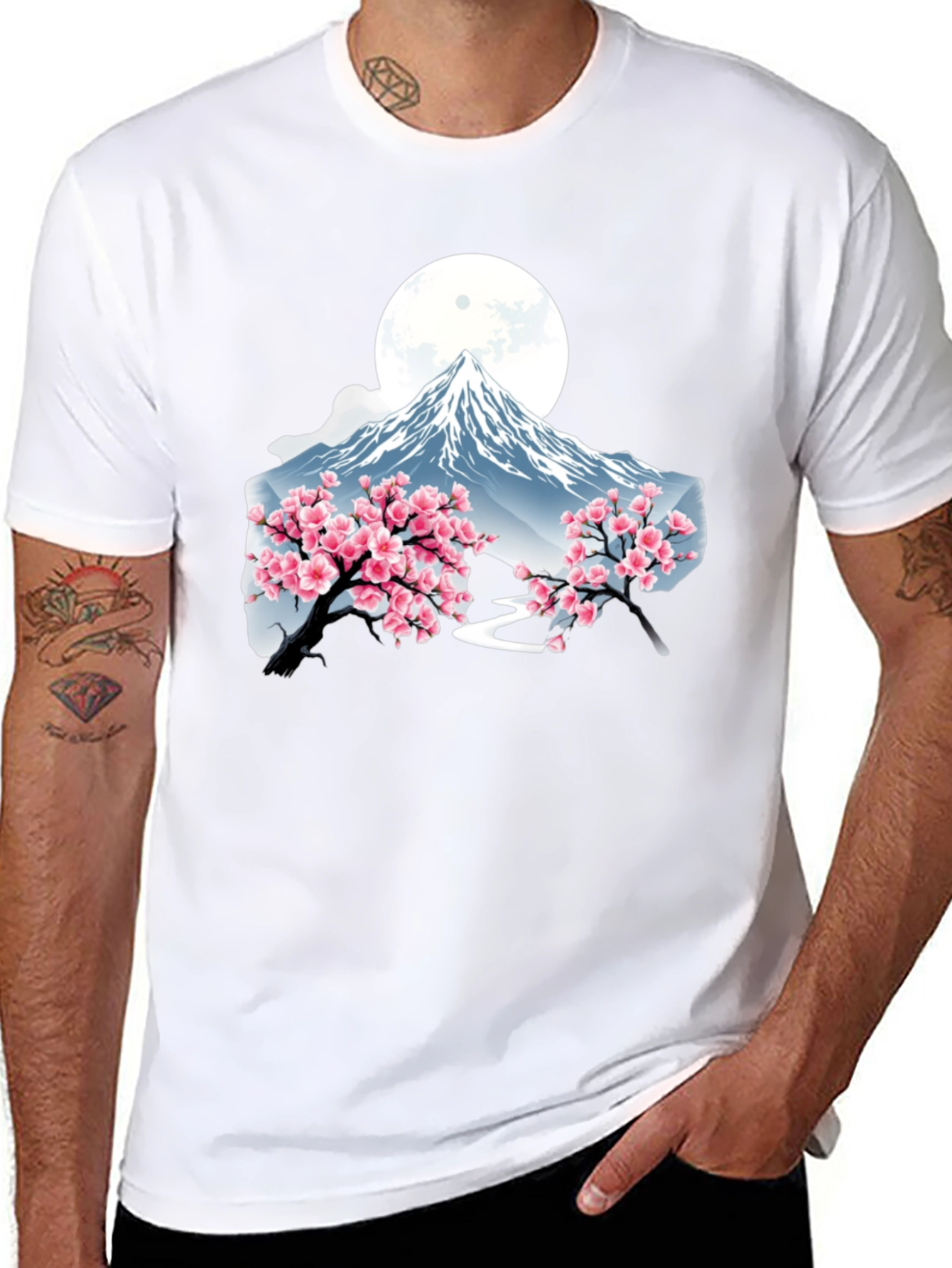 Mount Fuji Cherry Blossom T-Shirt
