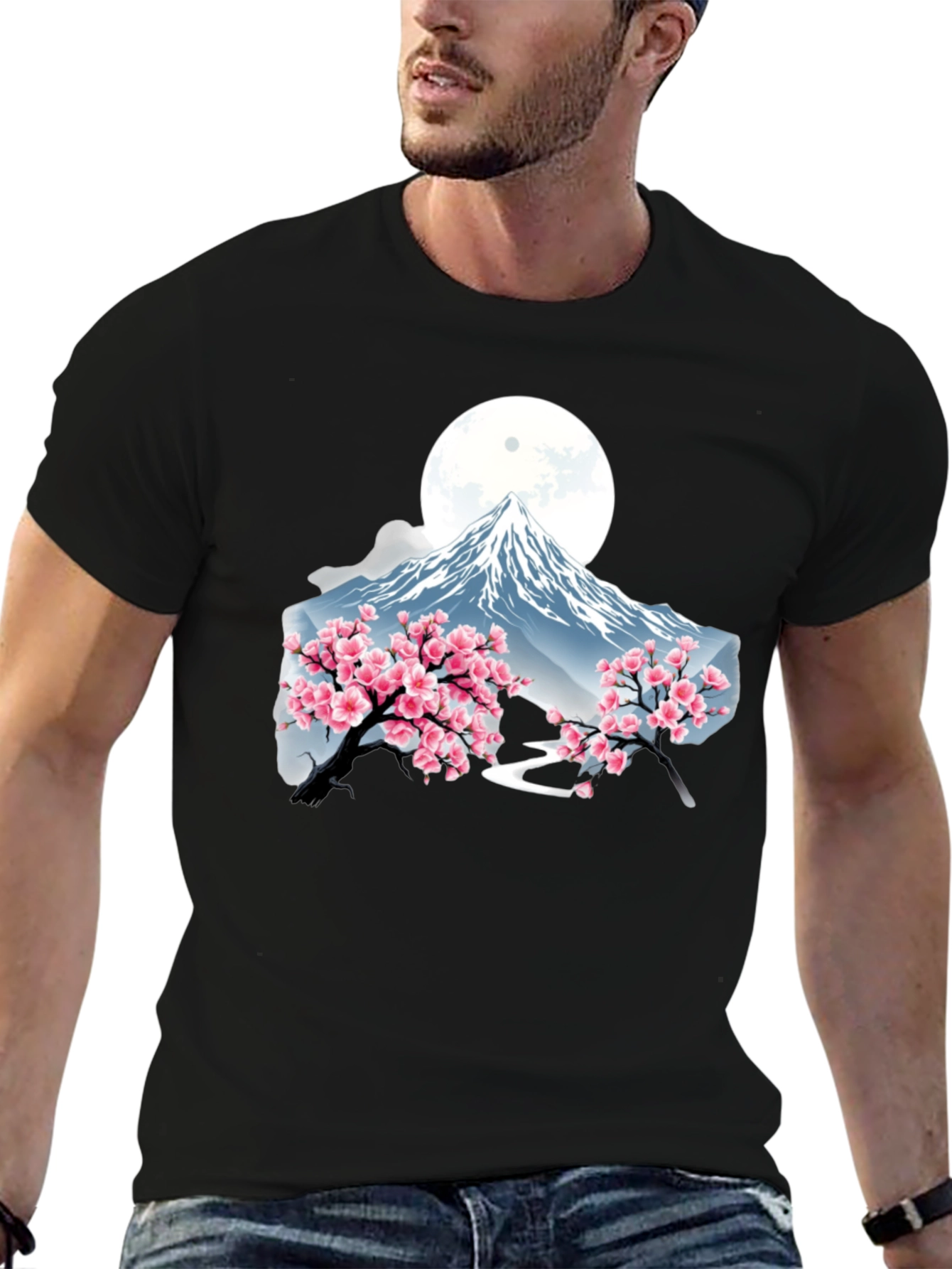 Mount Fuji Cherry Blossom T-Shirt