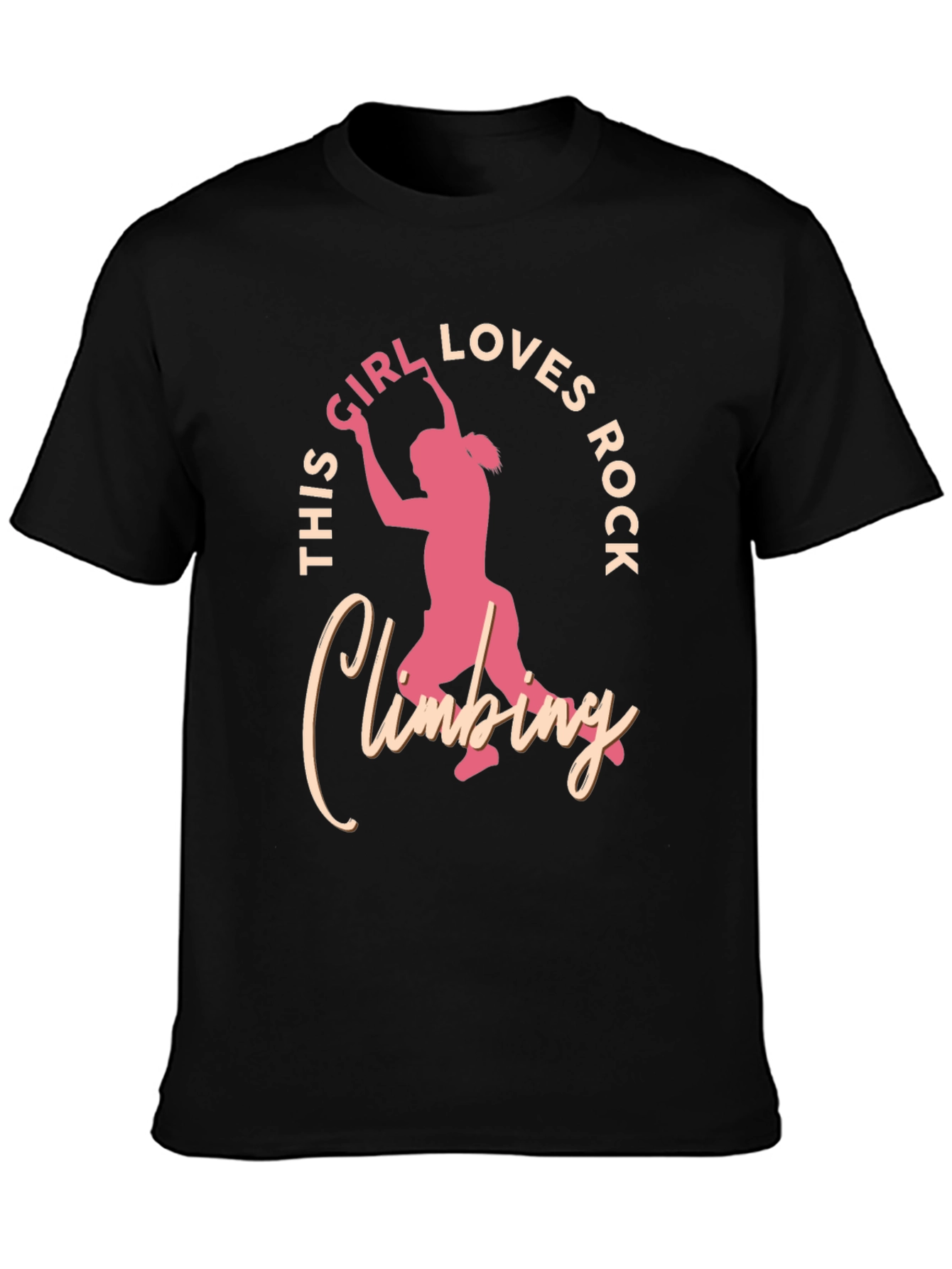 Rock Climbing Girl T-Shirt - Loves Rock