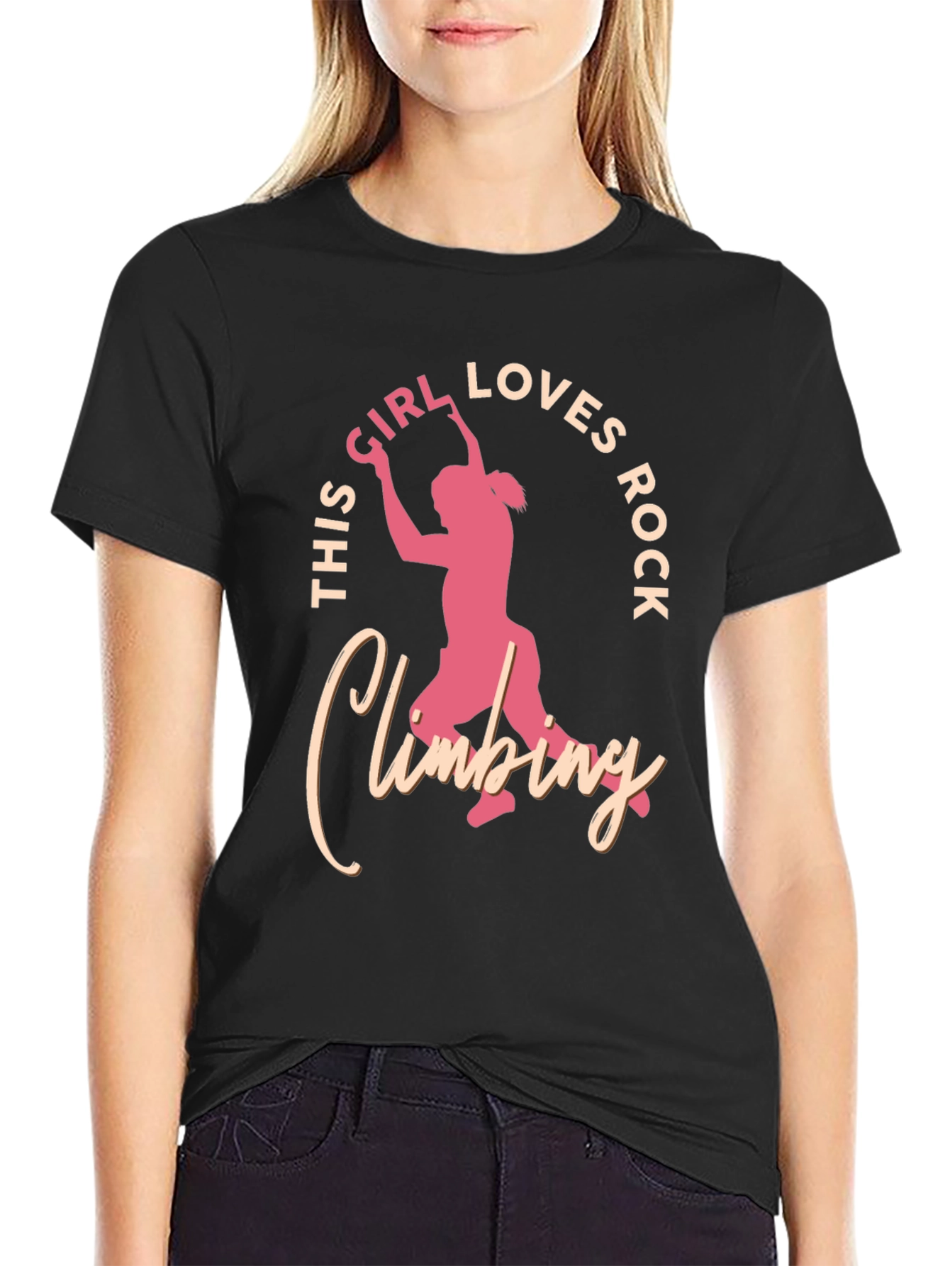 Rock Climbing Girl T-Shirt - Loves Rock