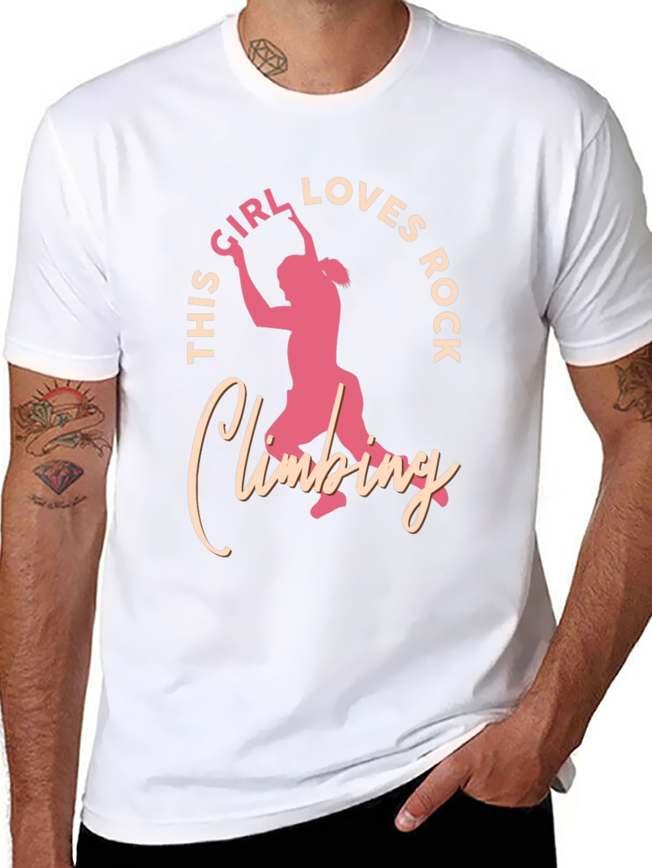 Rock Climbing Girl T-Shirt - Loves Rock