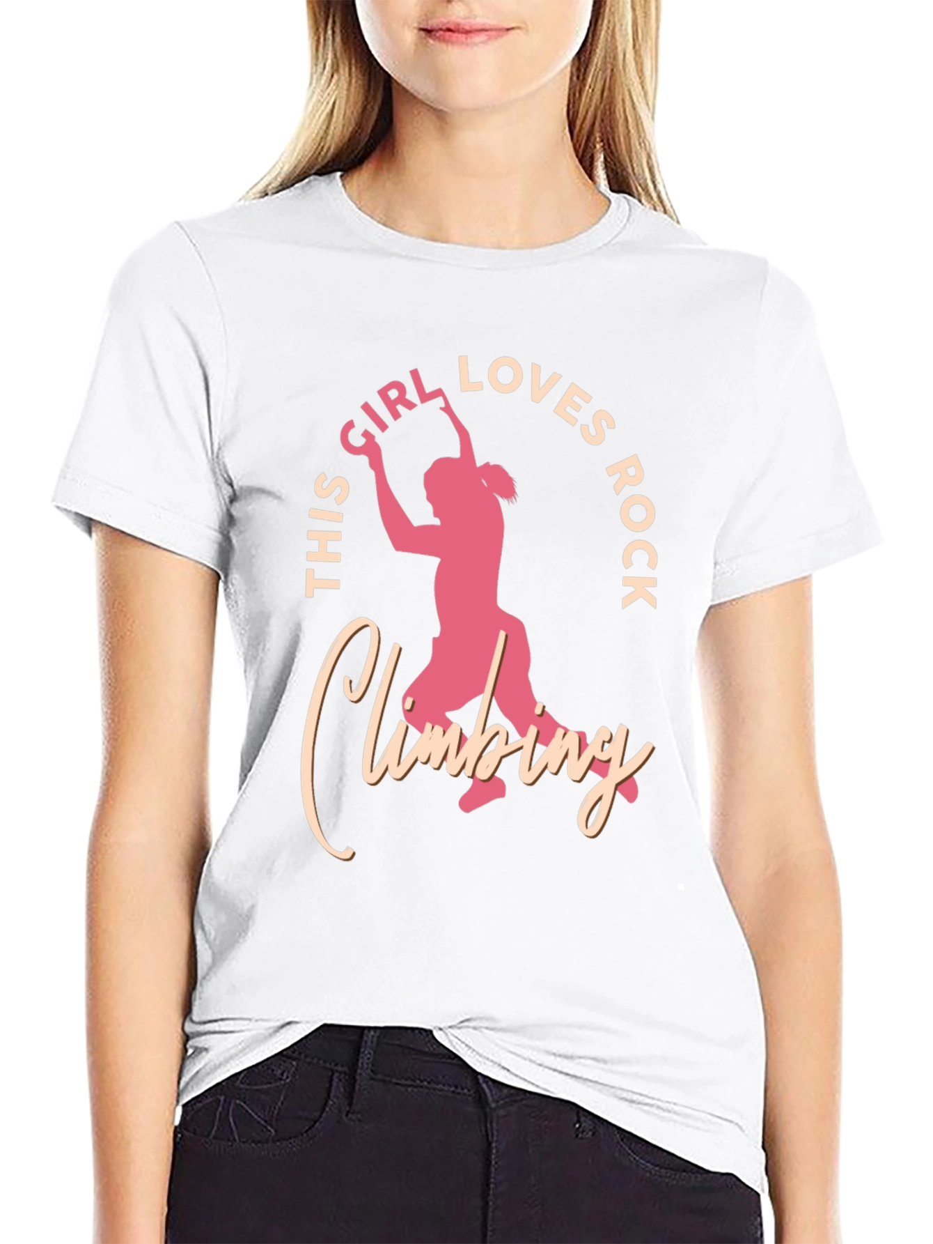 Rock Climbing Girl T-Shirt - Loves Rock