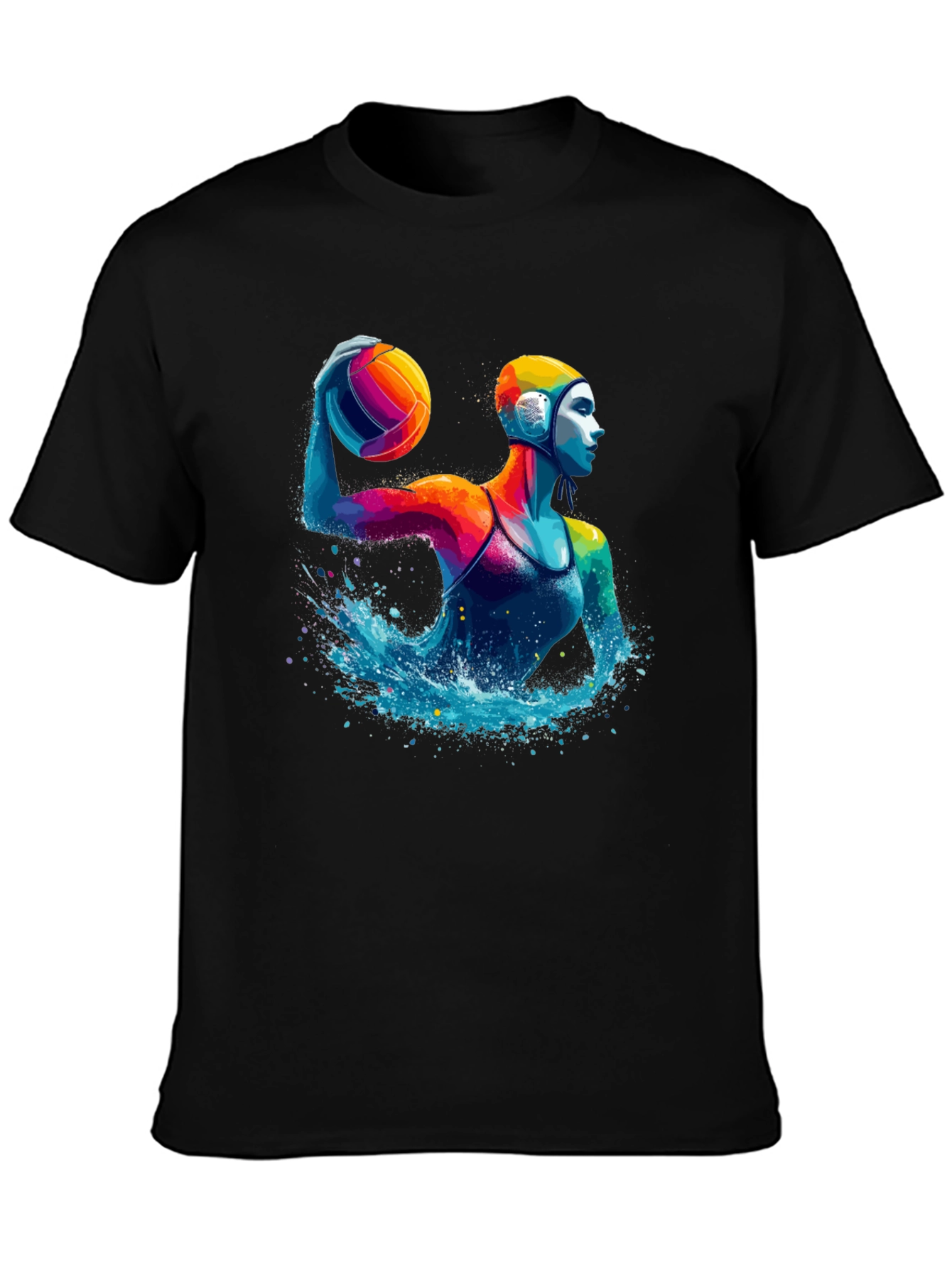 Water Polo Player Graphic T-Shirt