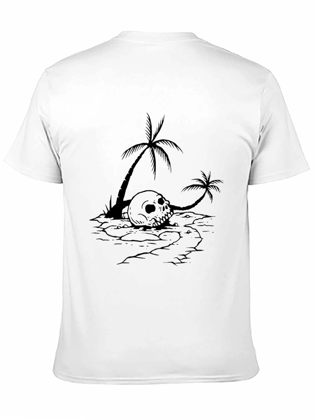 Skull & Palm Tree Graphic Tee