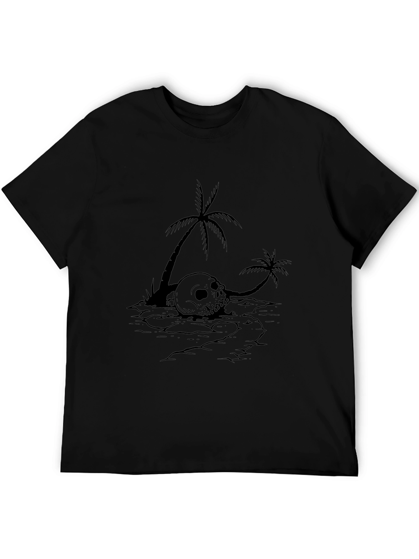 Skull & Palm Tree Graphic Tee