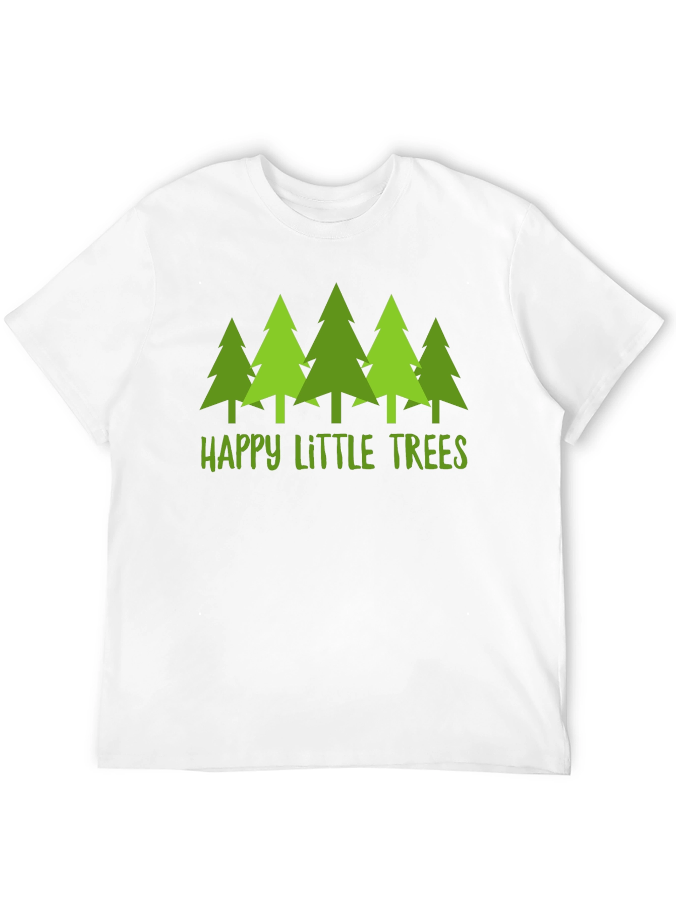 Happy Little Trees Graphic T-Shirt - Nature Lover Tee