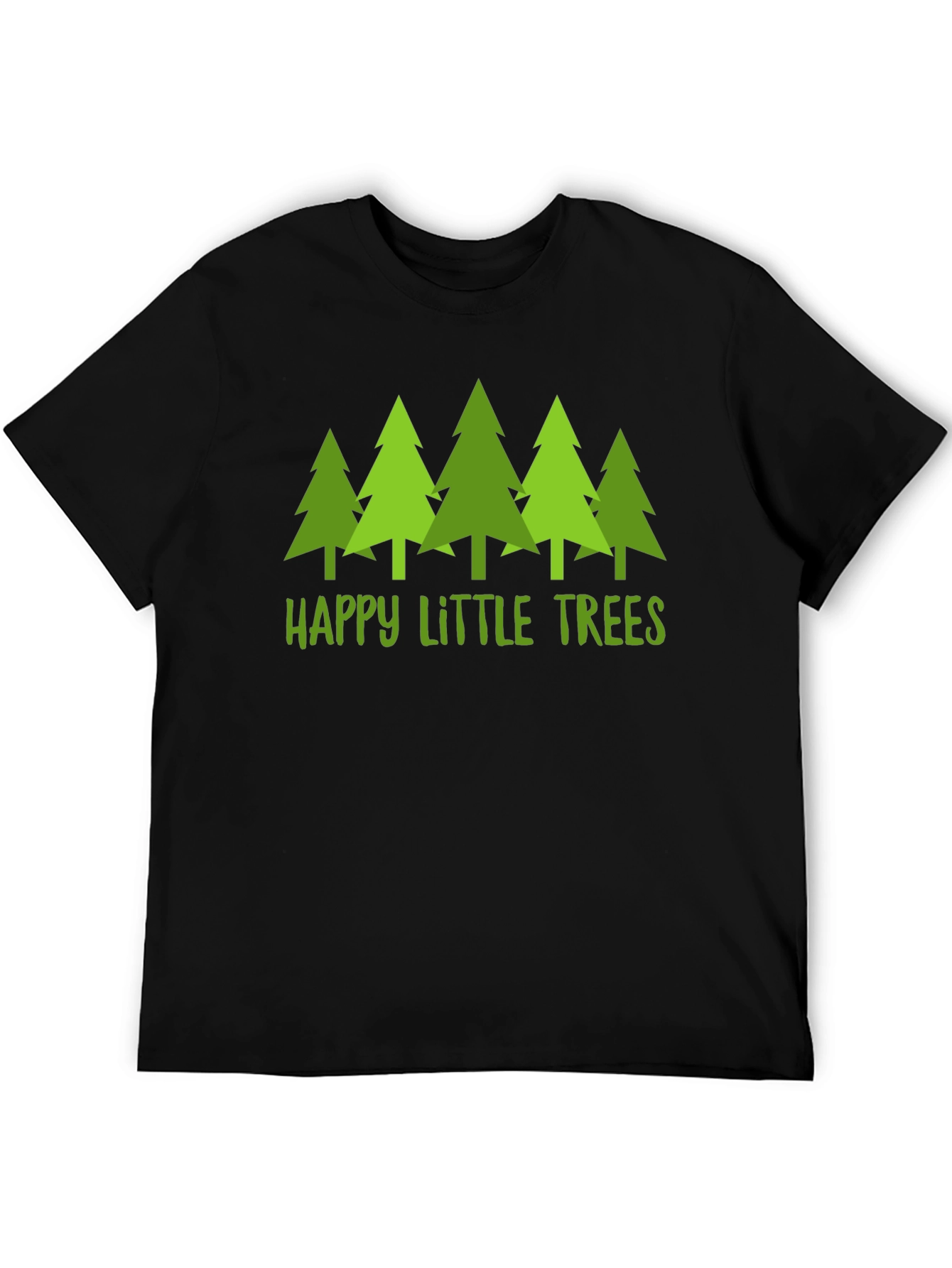 Happy Little Trees Graphic T-Shirt - Nature Lover Tee