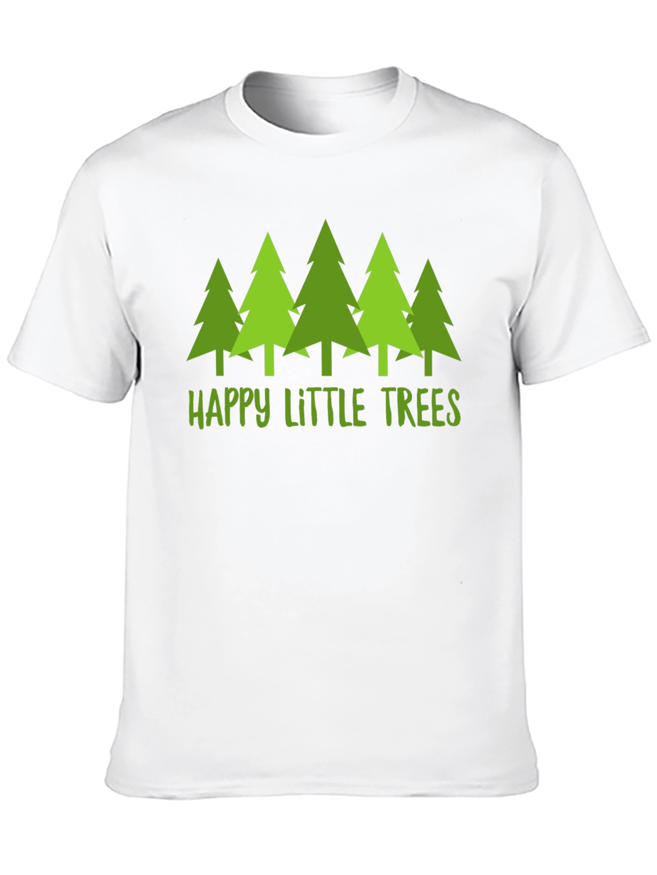 Happy Little Trees Graphic T-Shirt - Nature Lover Tee