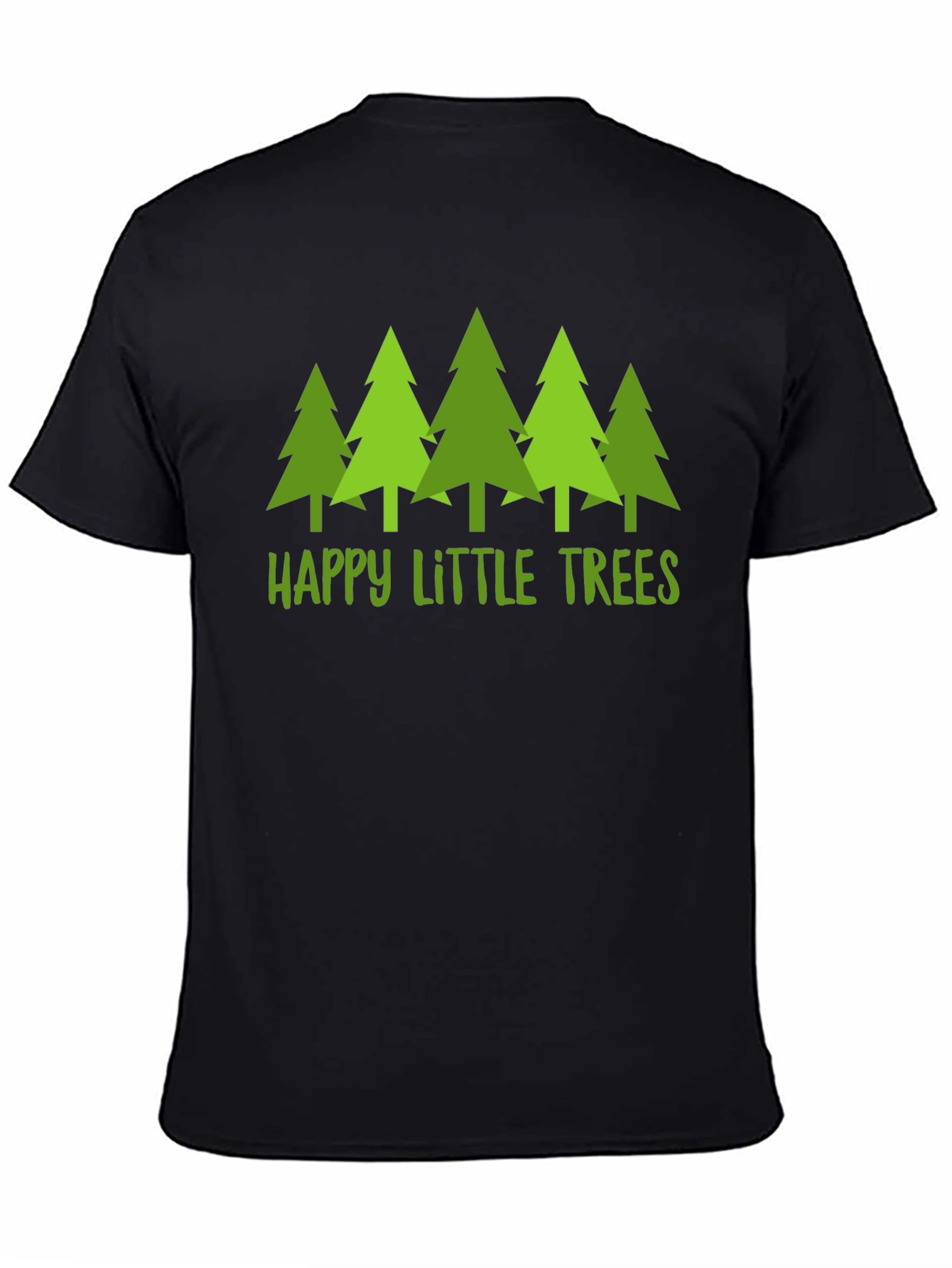 Happy Little Trees Graphic T-Shirt - Nature Lover Tee
