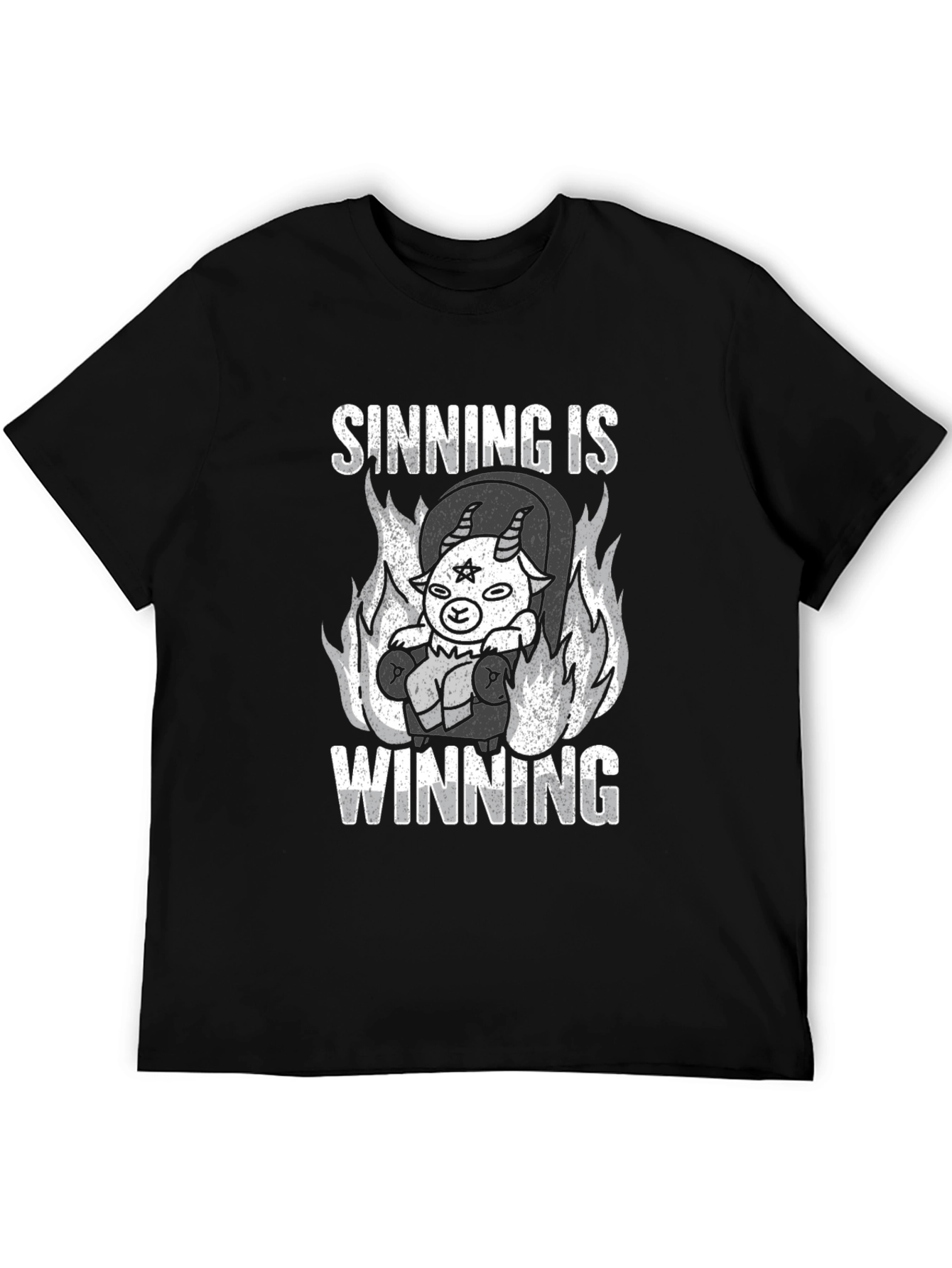 Sinning Is Winning Graphic T-Shirt