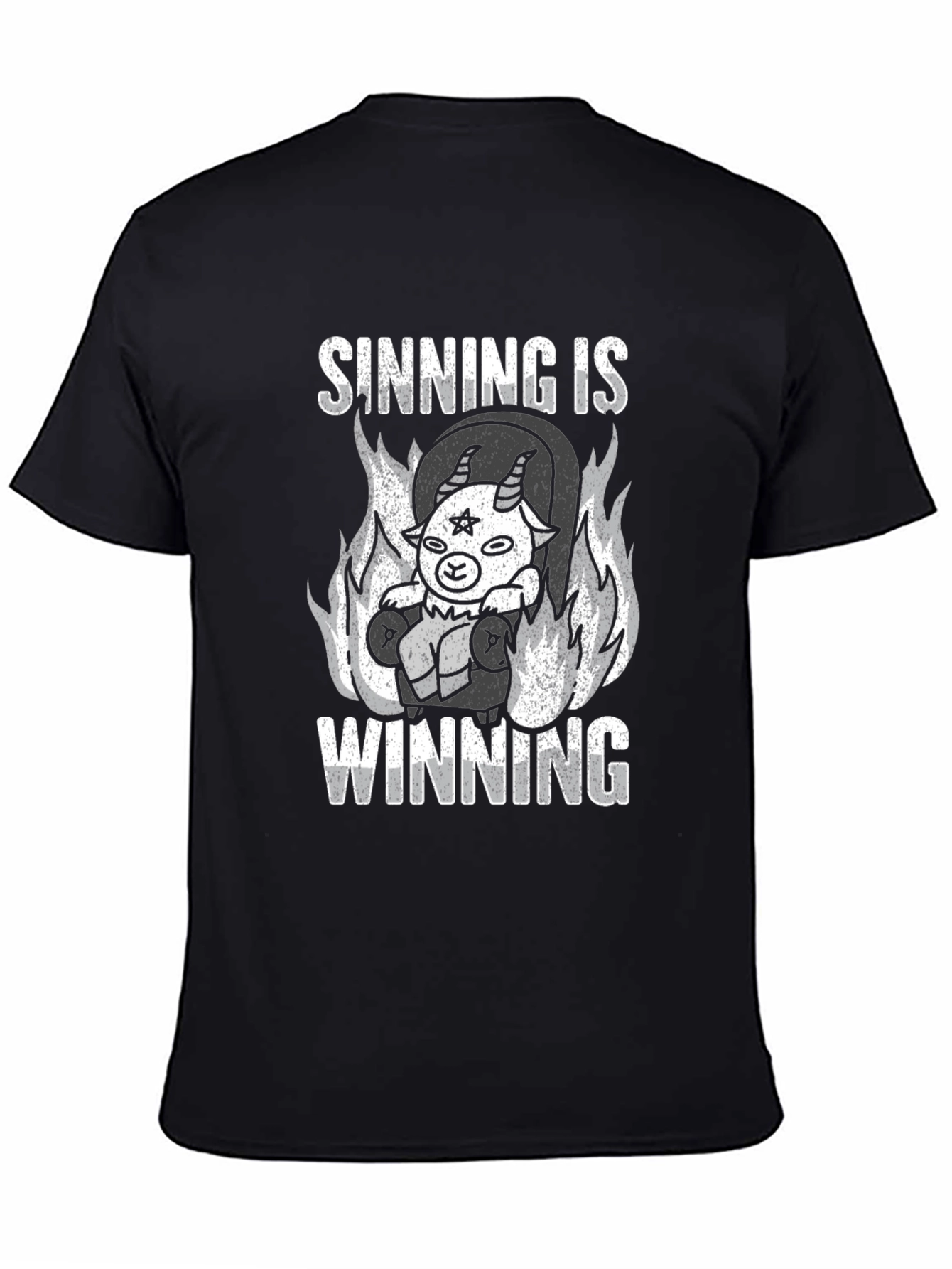 Sinning Is Winning Graphic T-Shirt