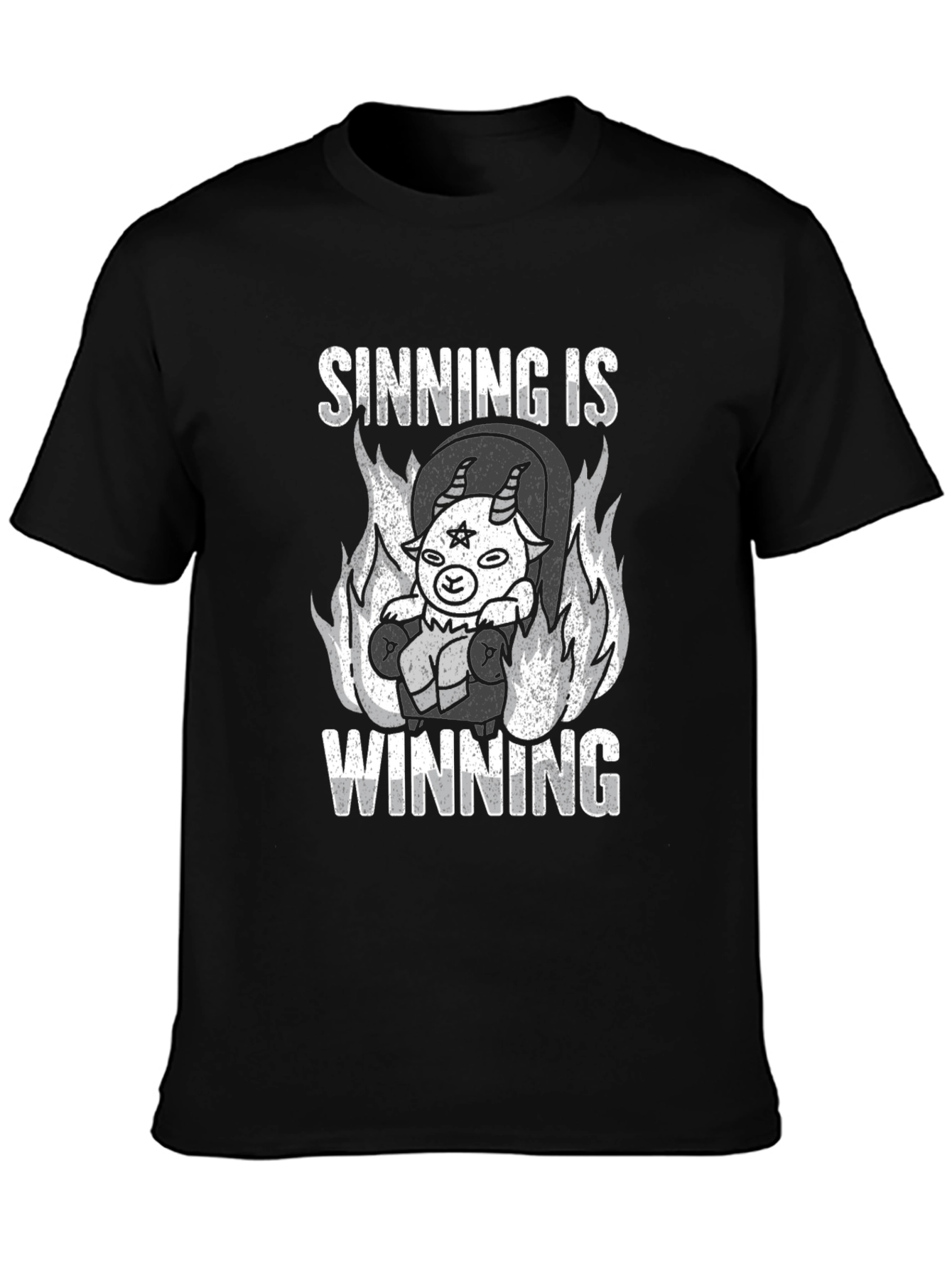 Sinning Is Winning Graphic T-Shirt