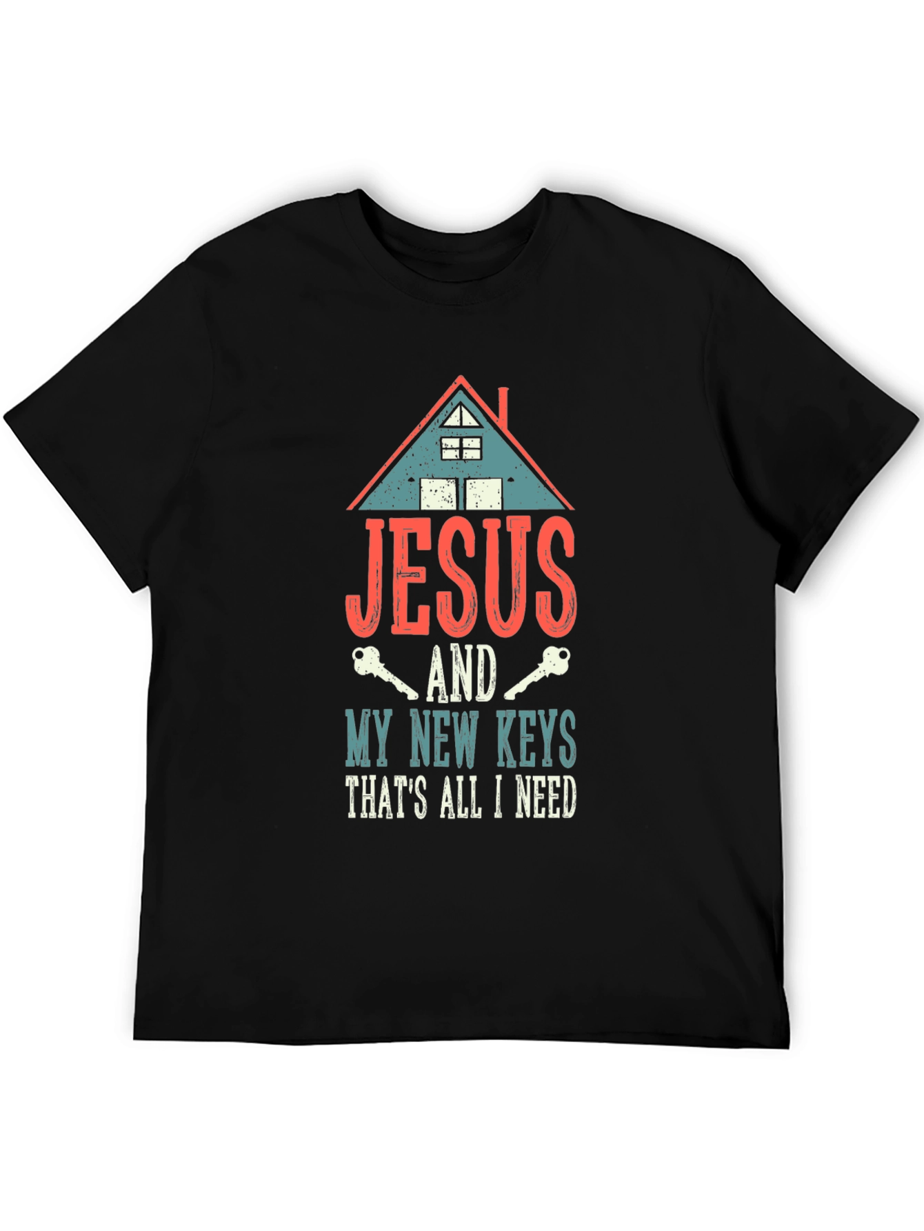 Jesus and My New Keys Graphic T-Shirt