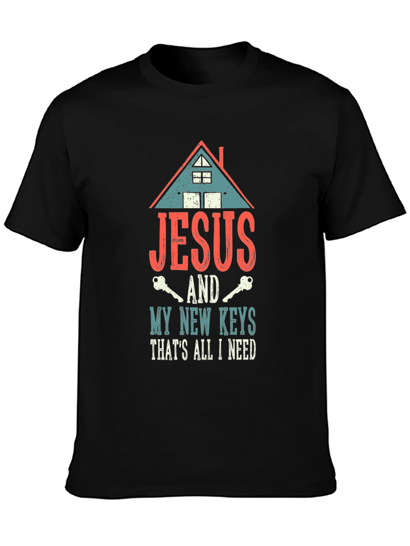Jesus and My New Keys Graphic T-Shirt