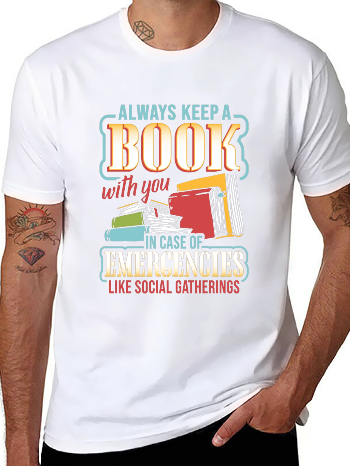 Book Lover T-Shirt - Always Keep A Book