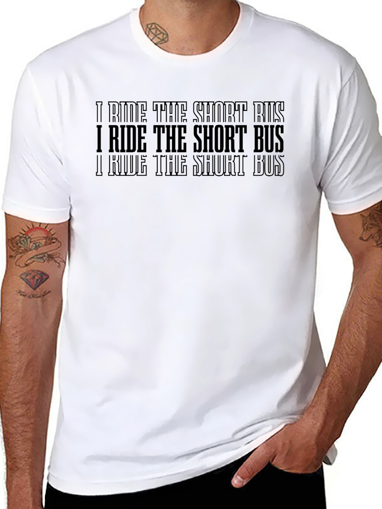 I Ride The Short Bus Graphic T-Shirt