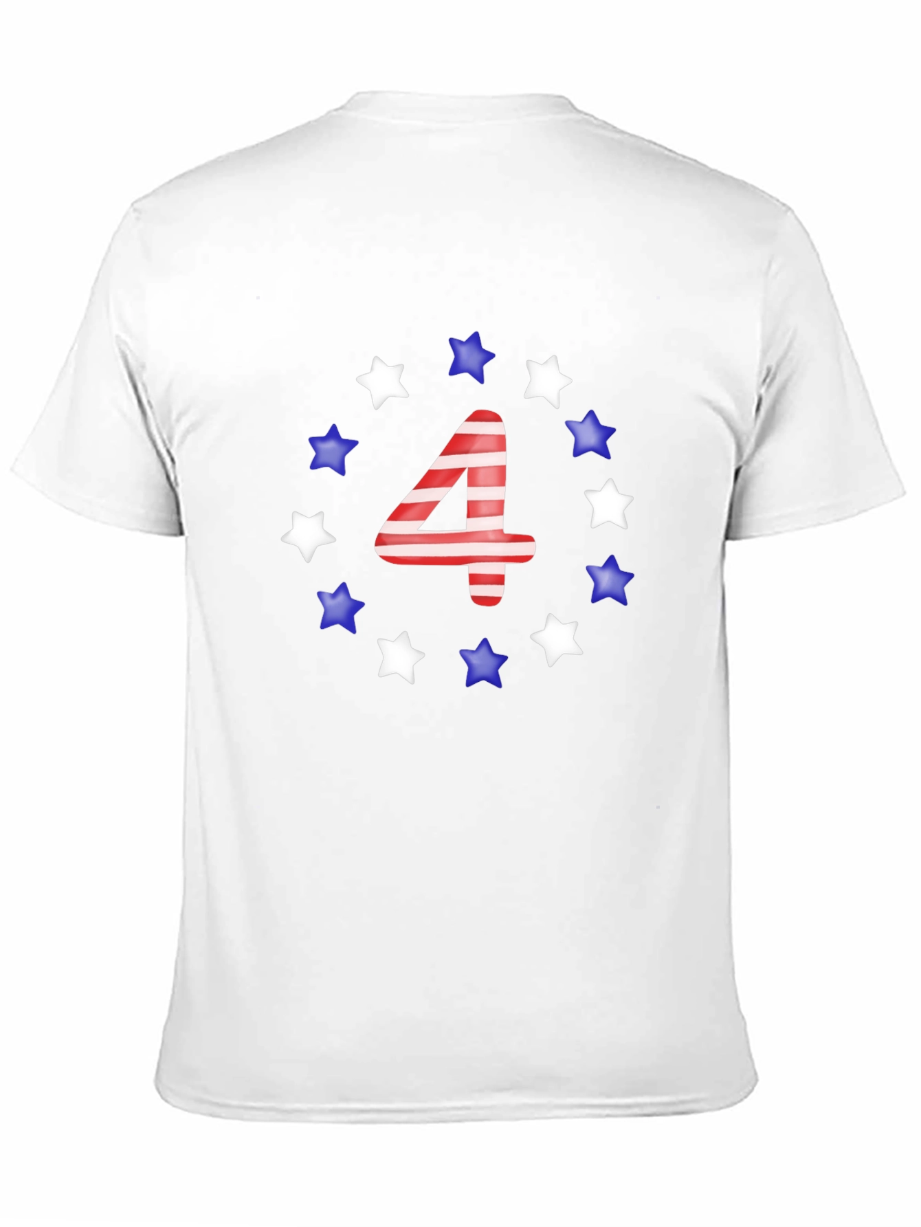 Patriotic Number 4 Star T-Shirt