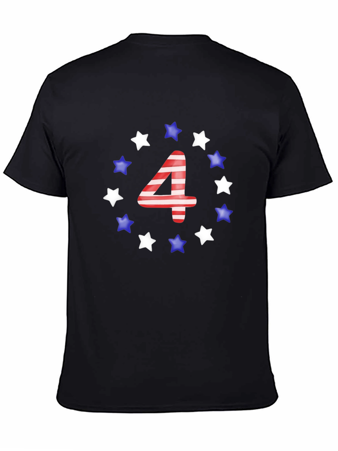 Patriotic Number 4 Star T-Shirt