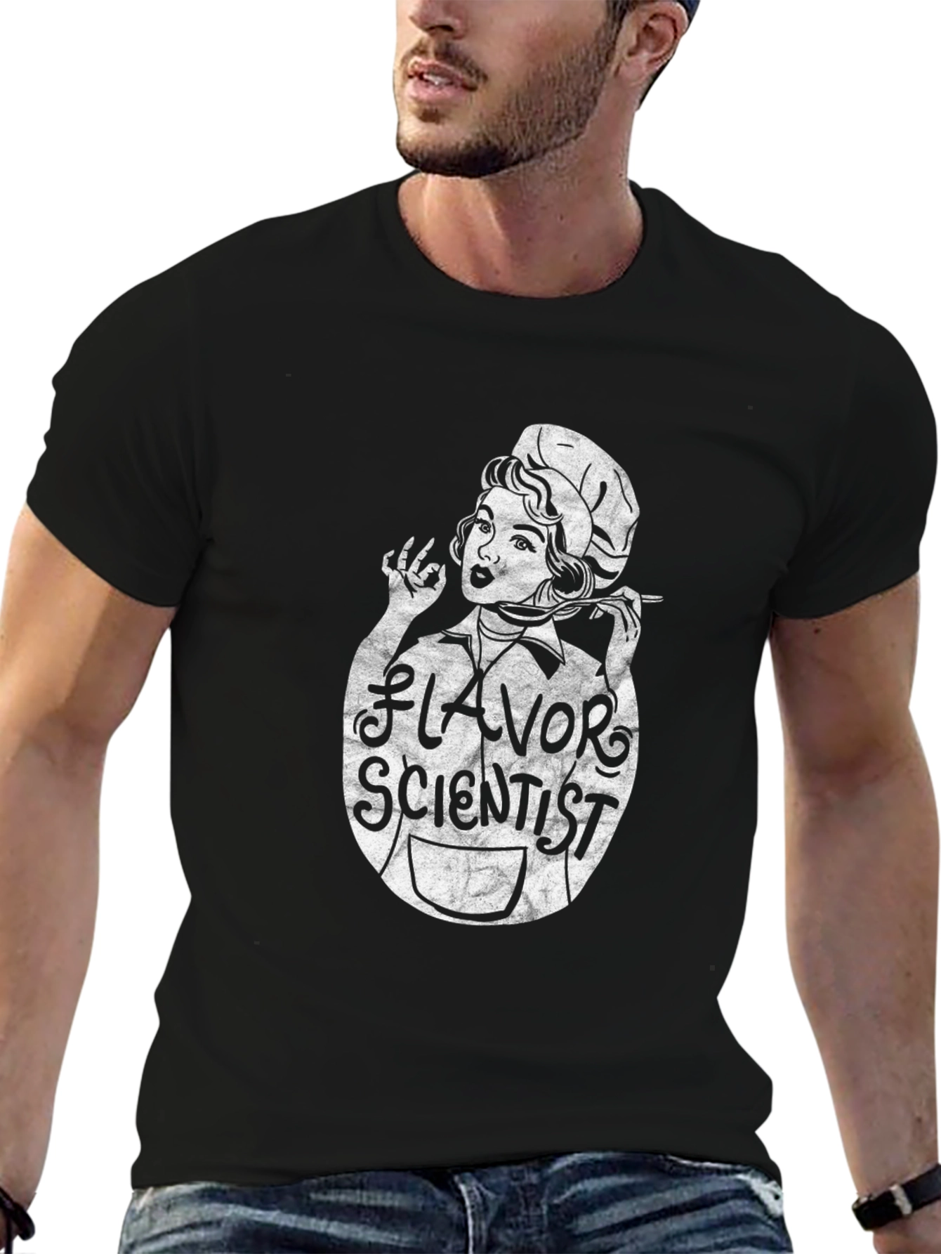 Flavor Scientist Graphic Tee - Unisex Black T-Shirt